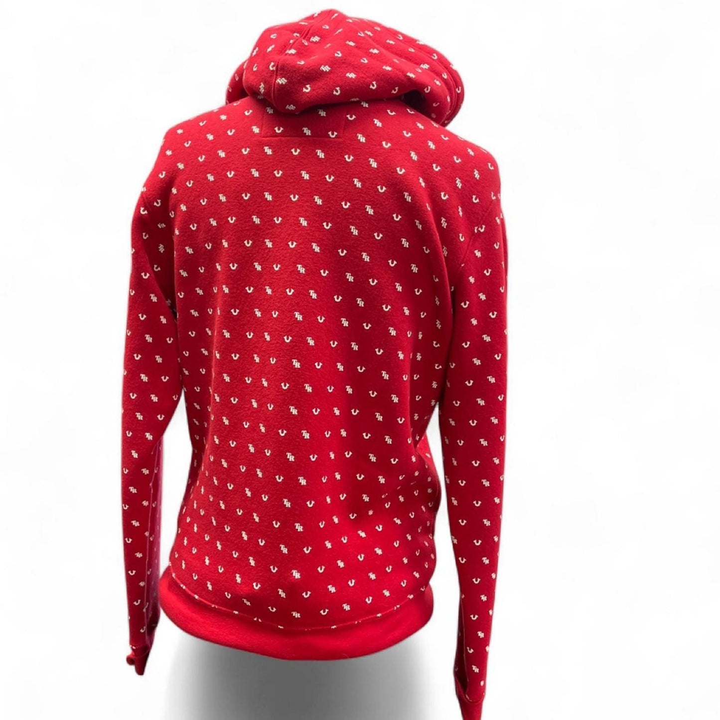 True religion red heart hoodie