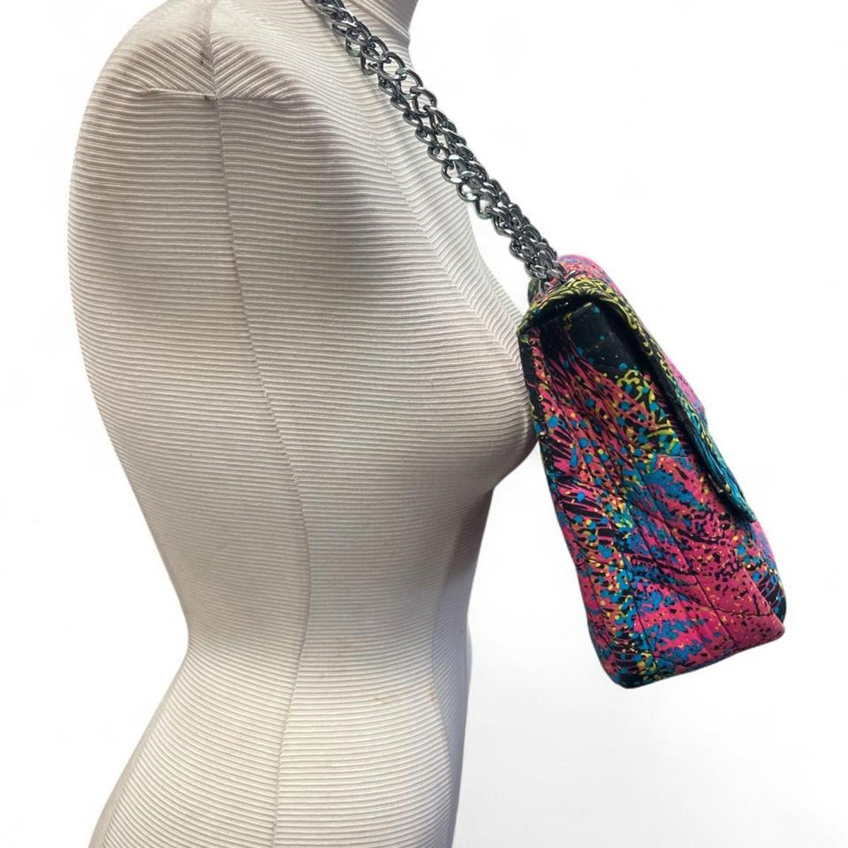 Multi colored floral and geometric print