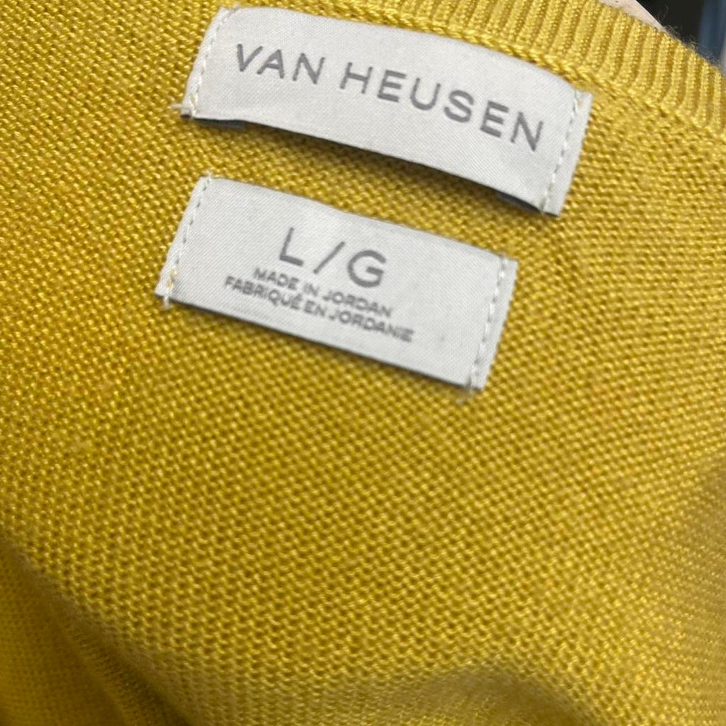 Van heusen yellow long sleeve