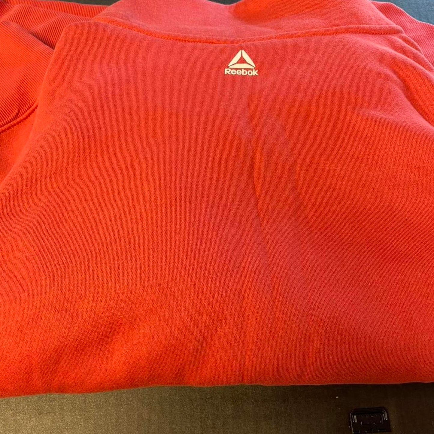 Reebok red zip up hoodie