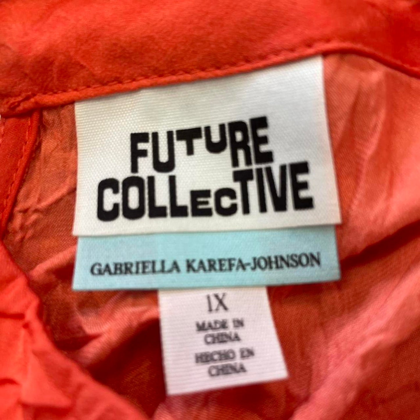 Future collective orange dress