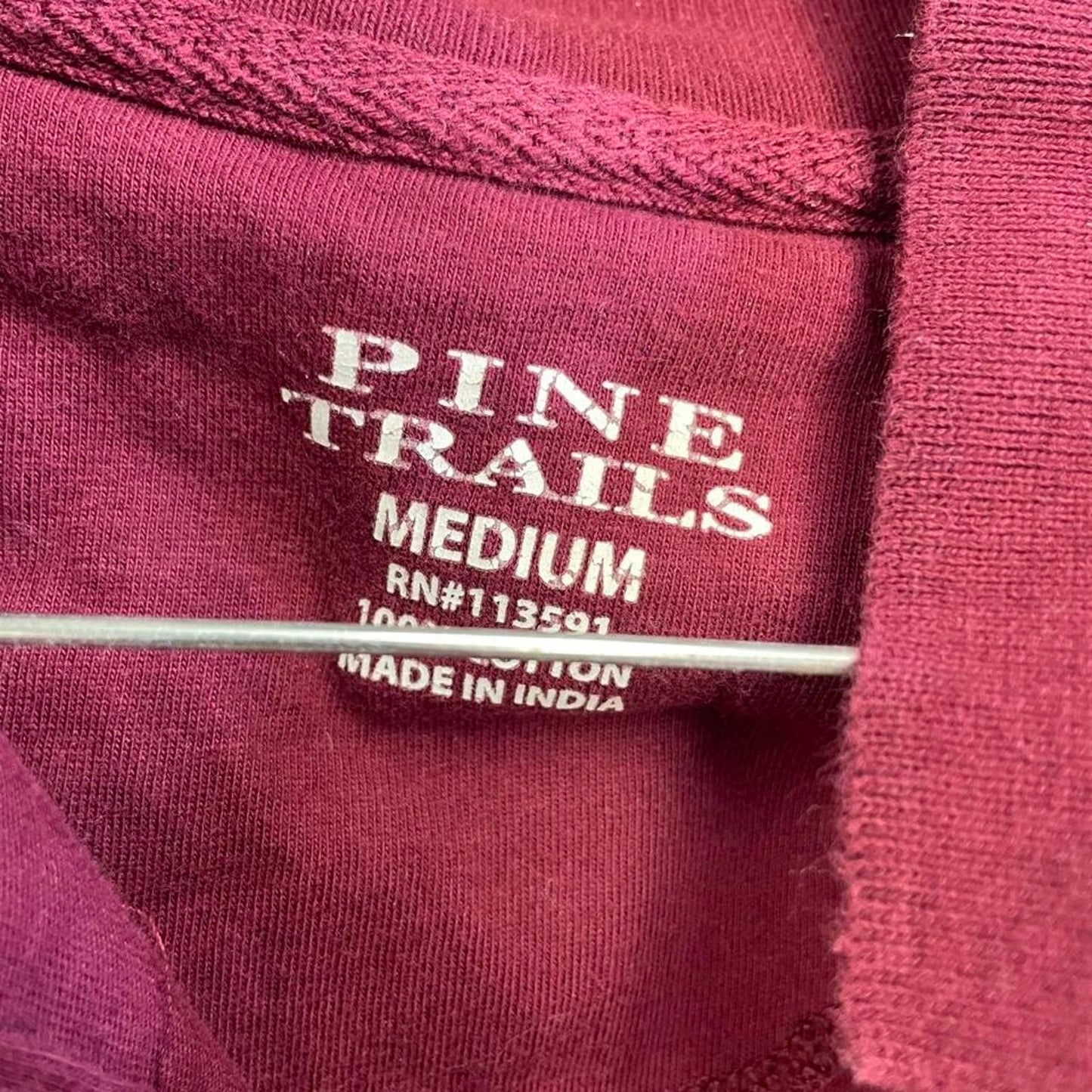 Burgundy polo shirt size m