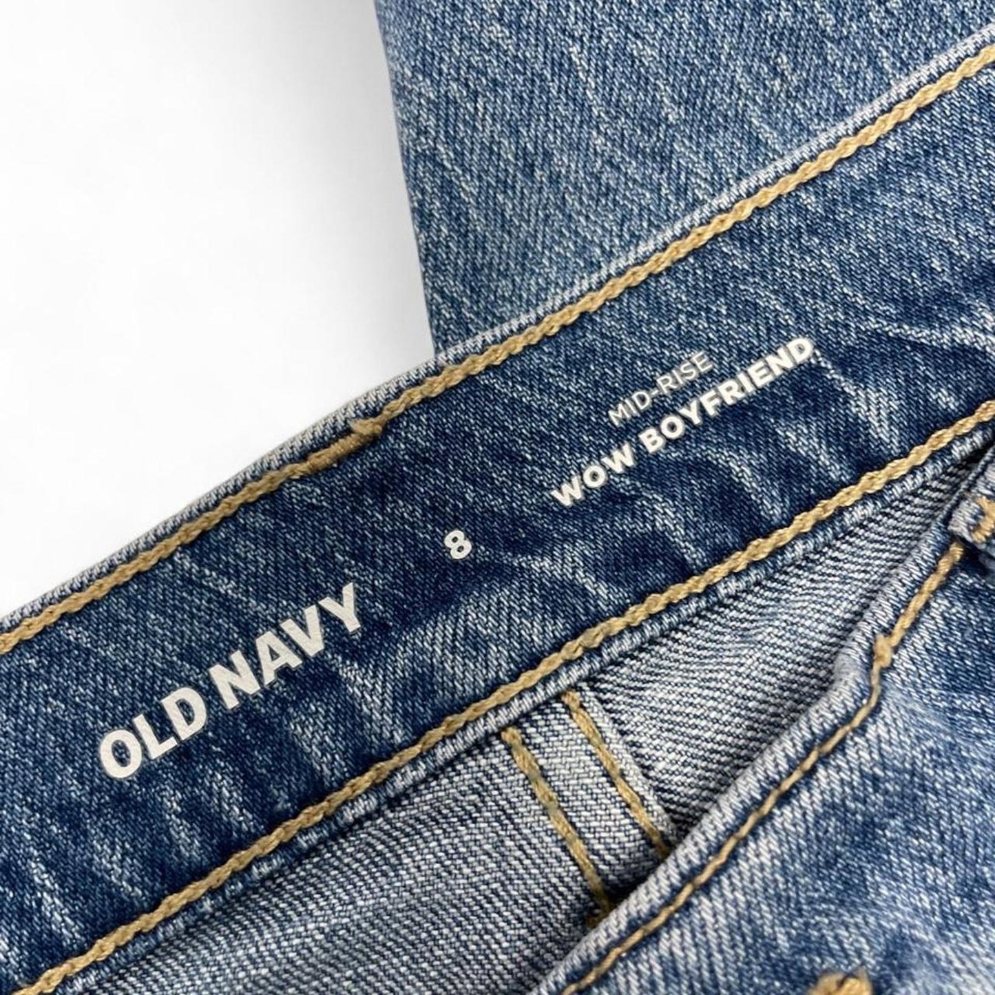 Old navy blue boyfriend jeans