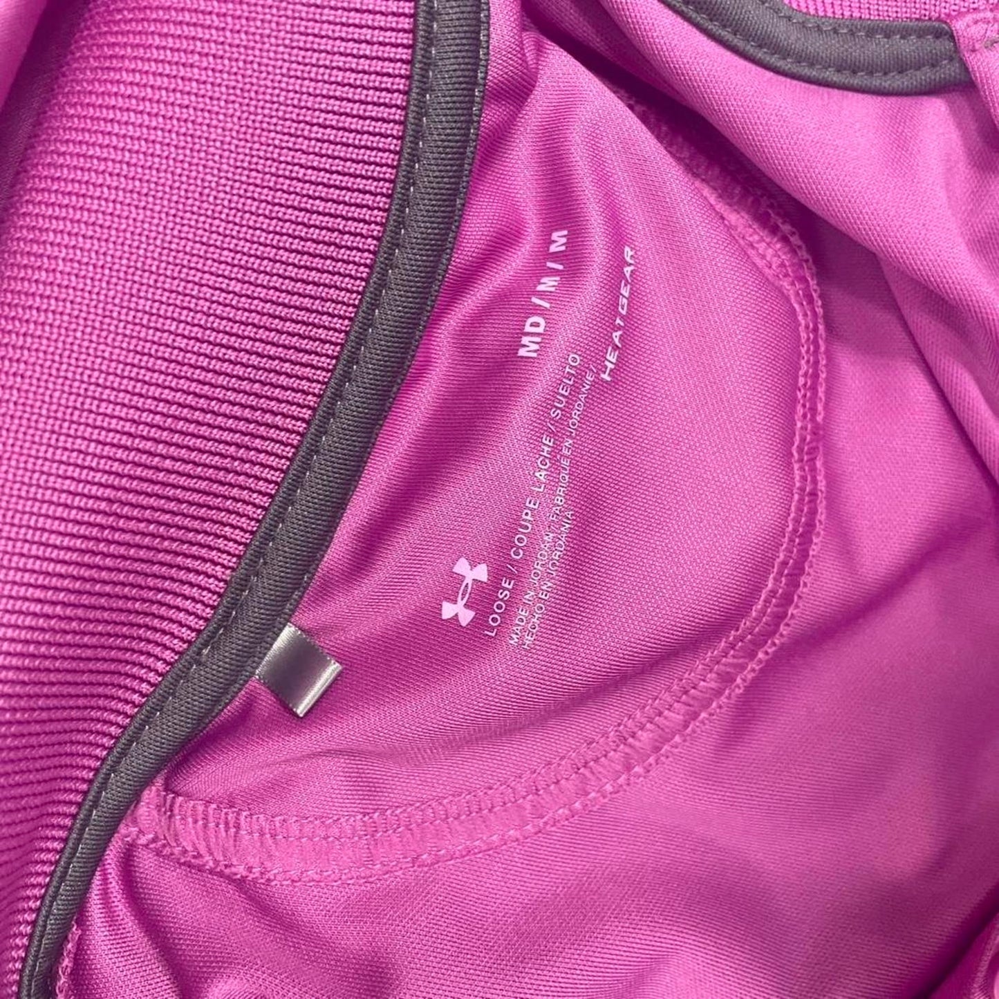Under armour pink polo shirt