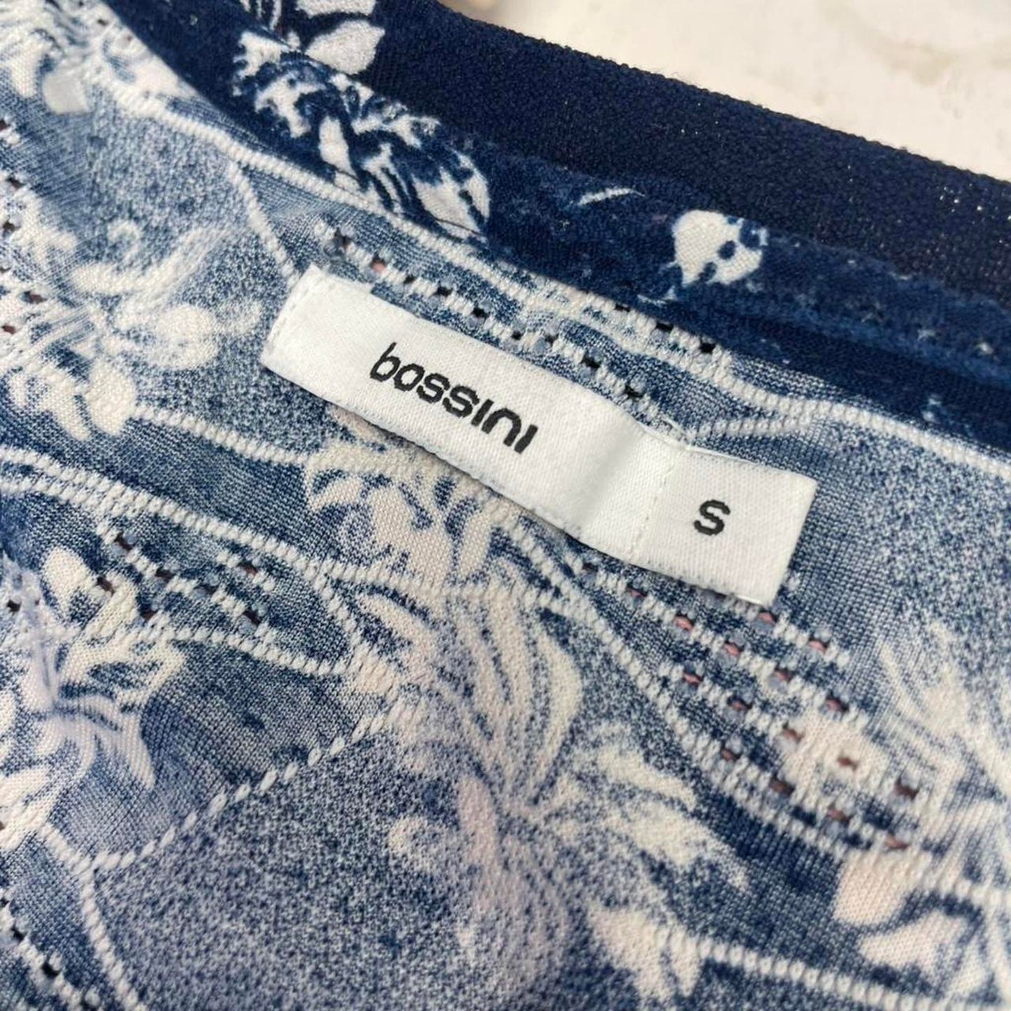 Bossini navy blue floral print