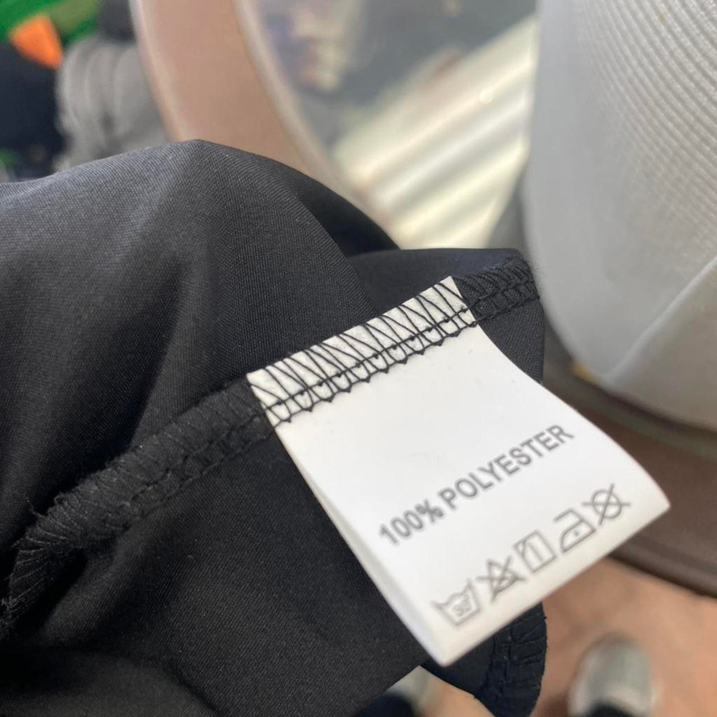Black white striped windbreaker