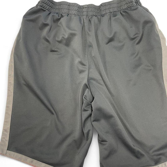 A.Gray orange basketball shorts