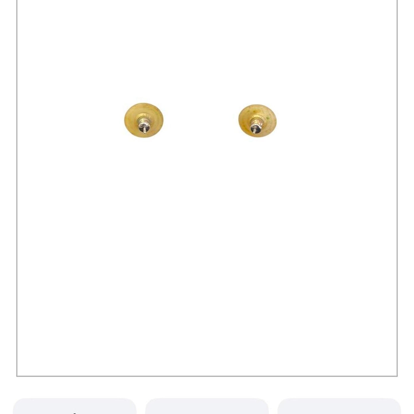 Gold square tassel earrings tassel