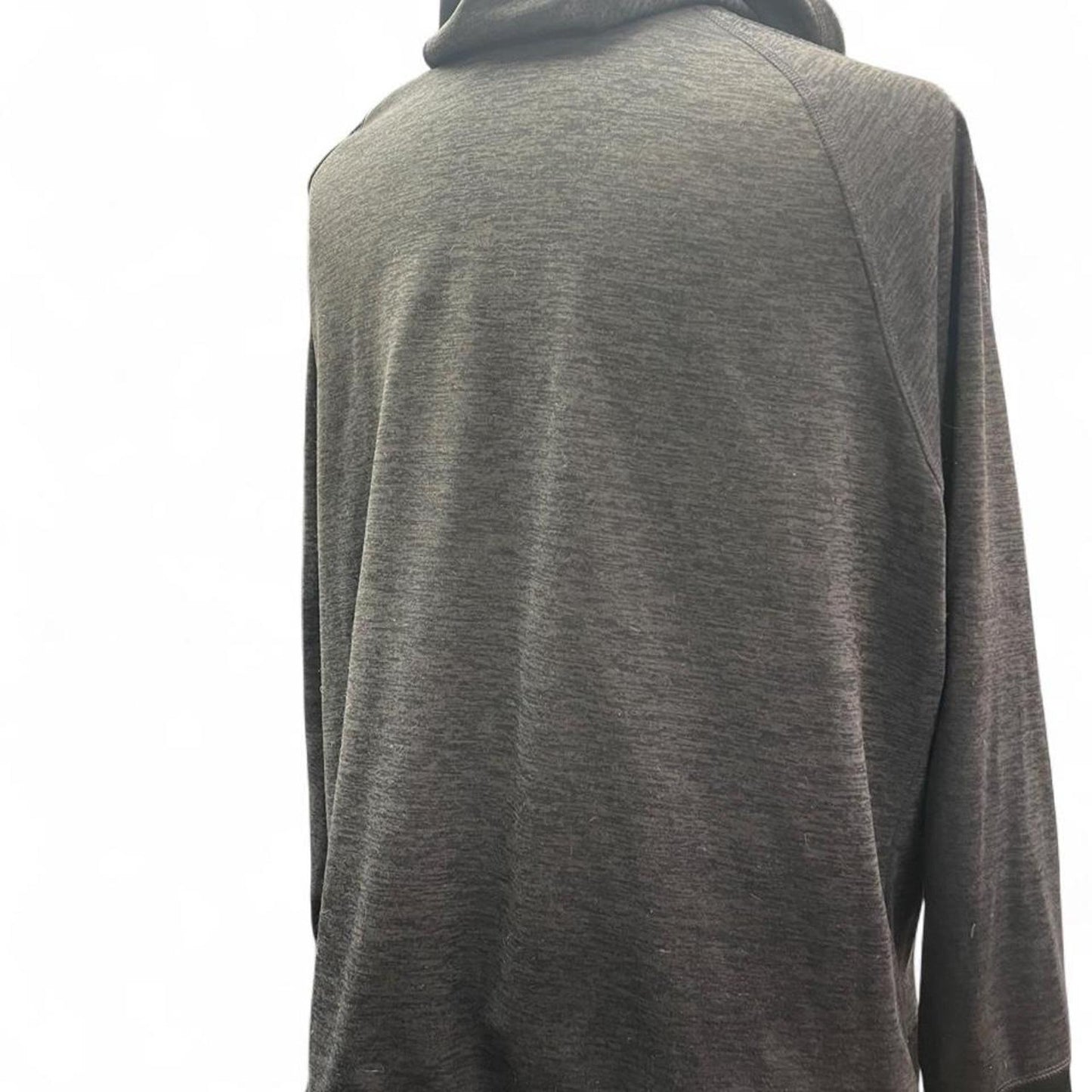 Grey zip up hoodie with