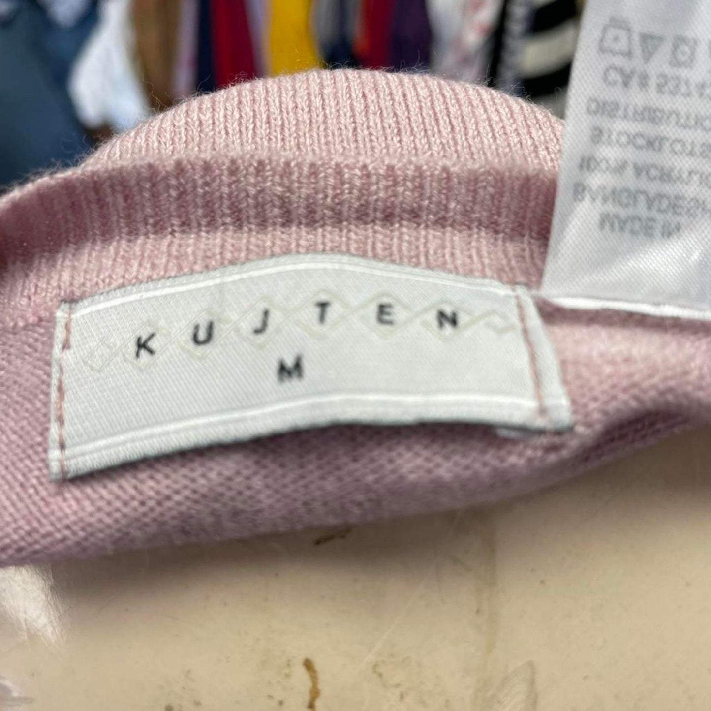 Kujten pink ombre sweater size m