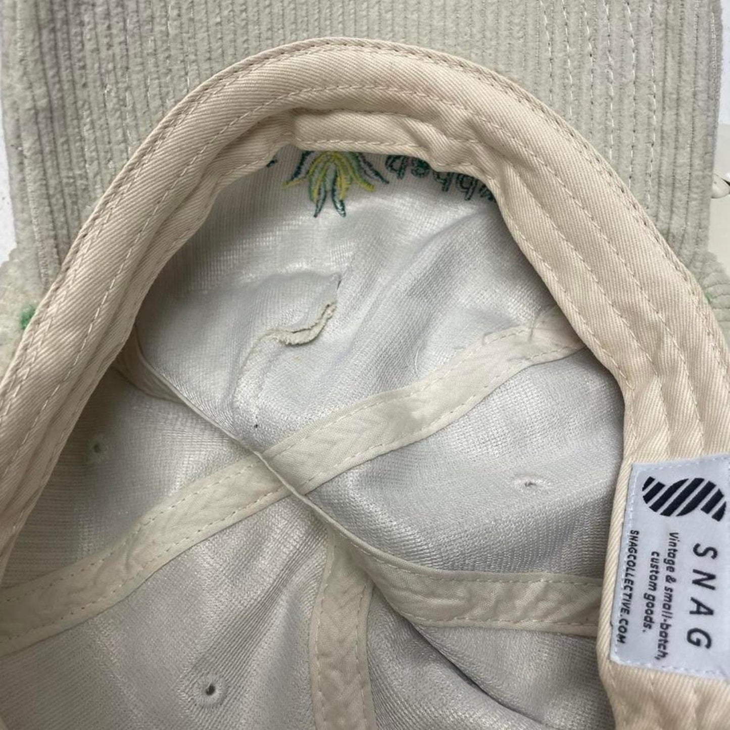 Plant daddy cream corduroy cap