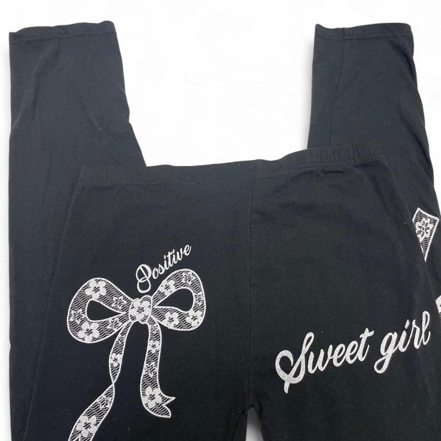 Black cotton spandex legging