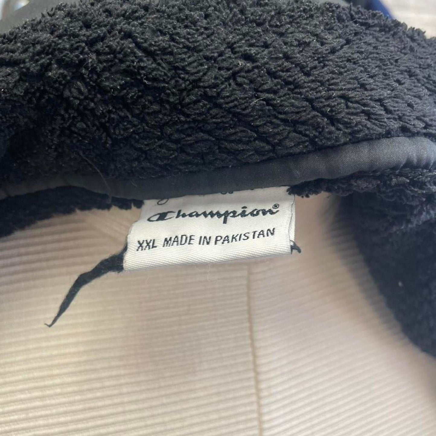 Champion black fleece jacket with