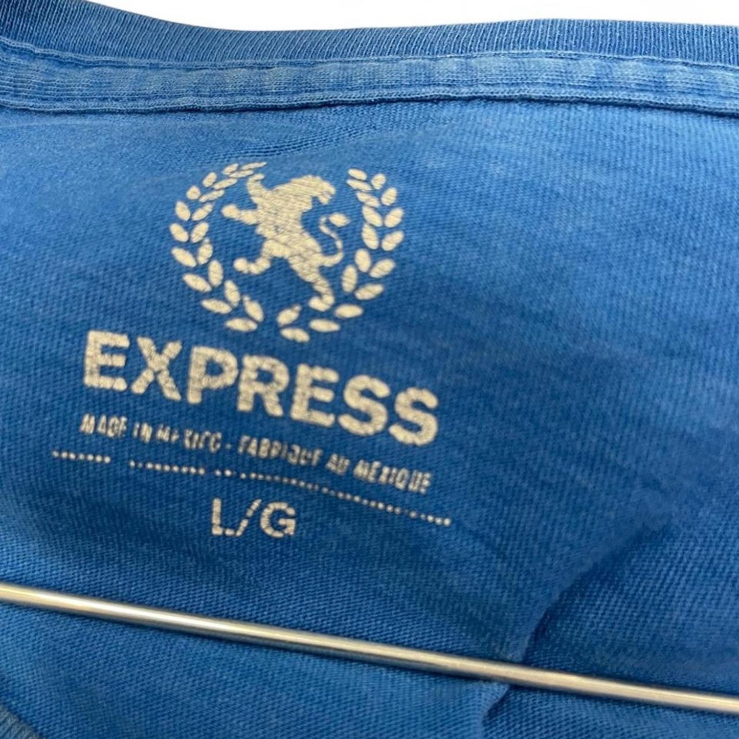 Express blue striped tee