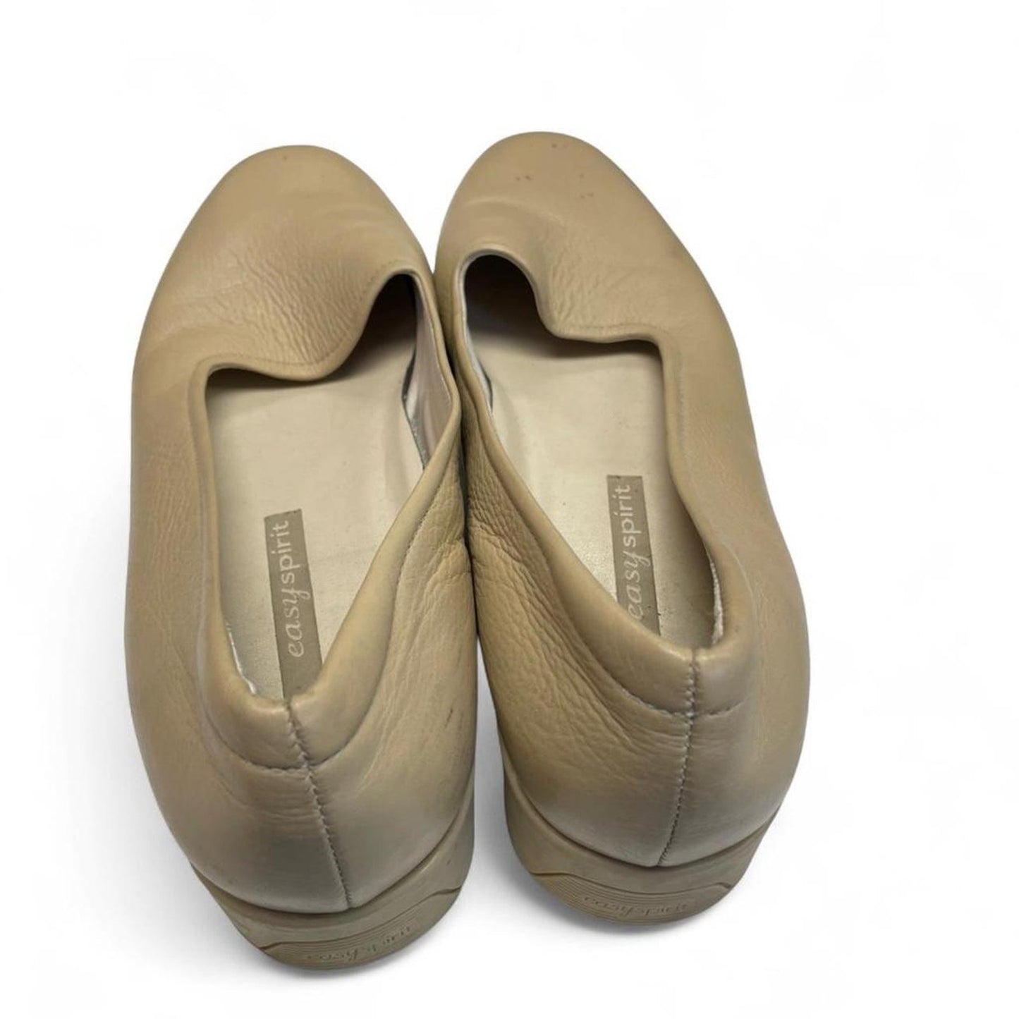 Easy spirit taupe leather ballet