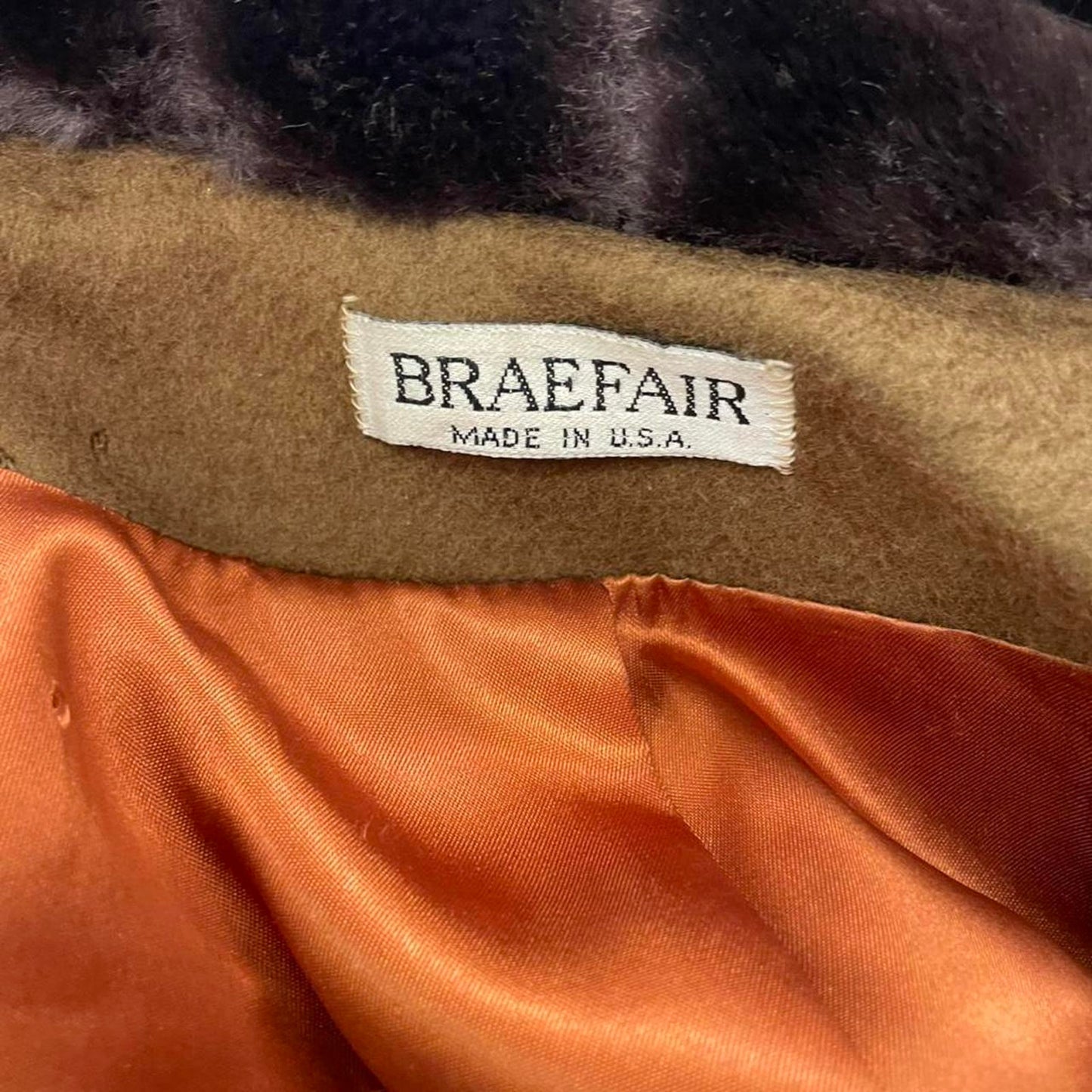 Braefair brown wool coat