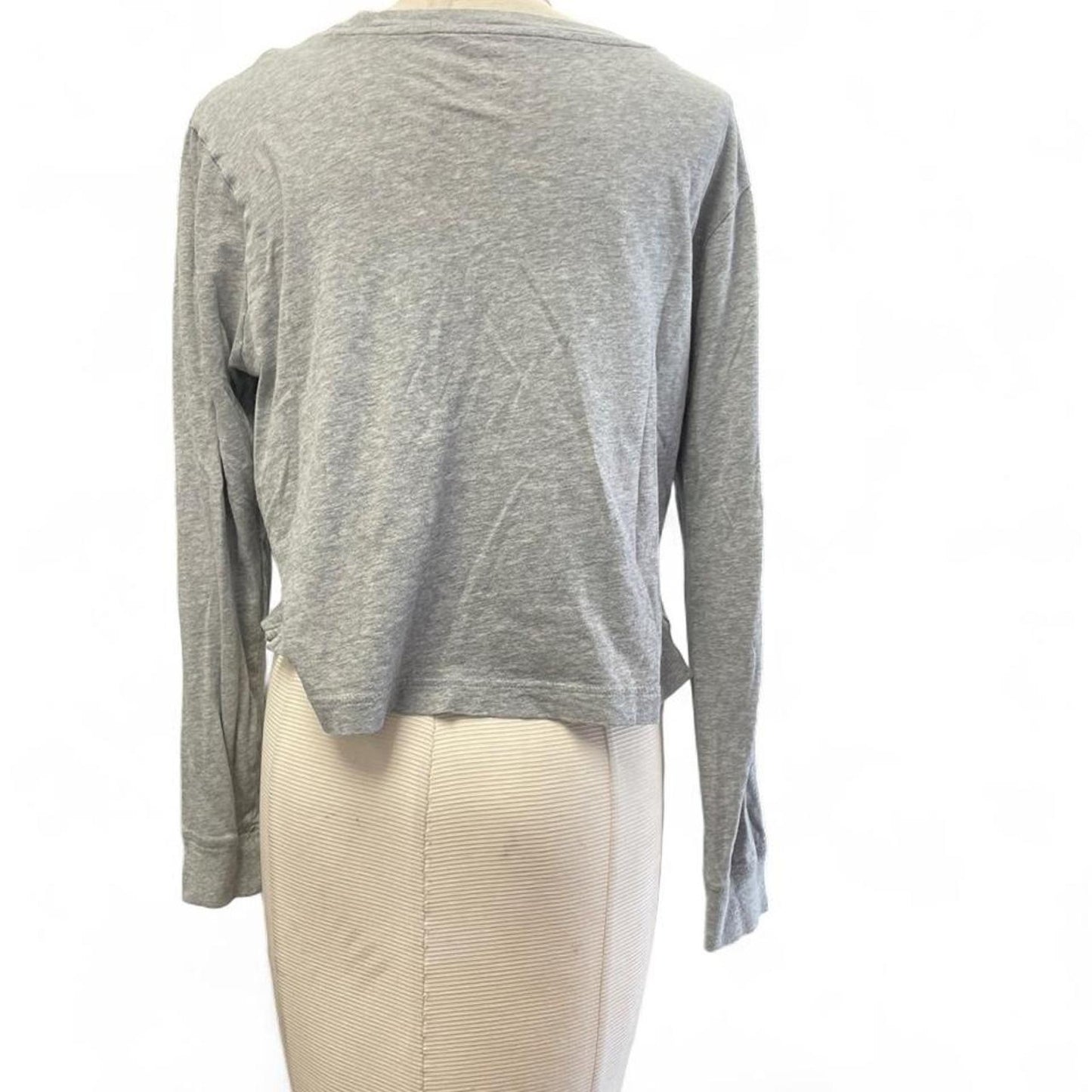 Gray long sleeve top