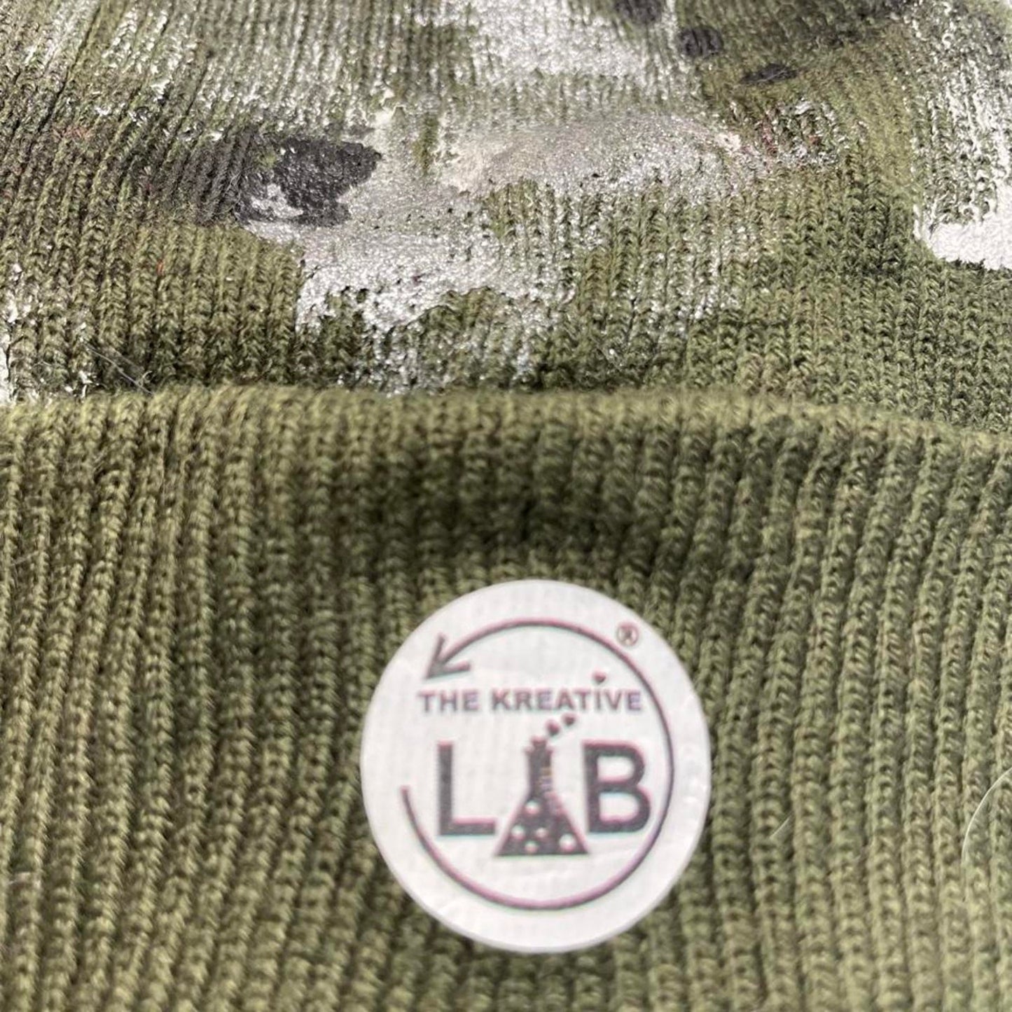 The kreative lab green beanie