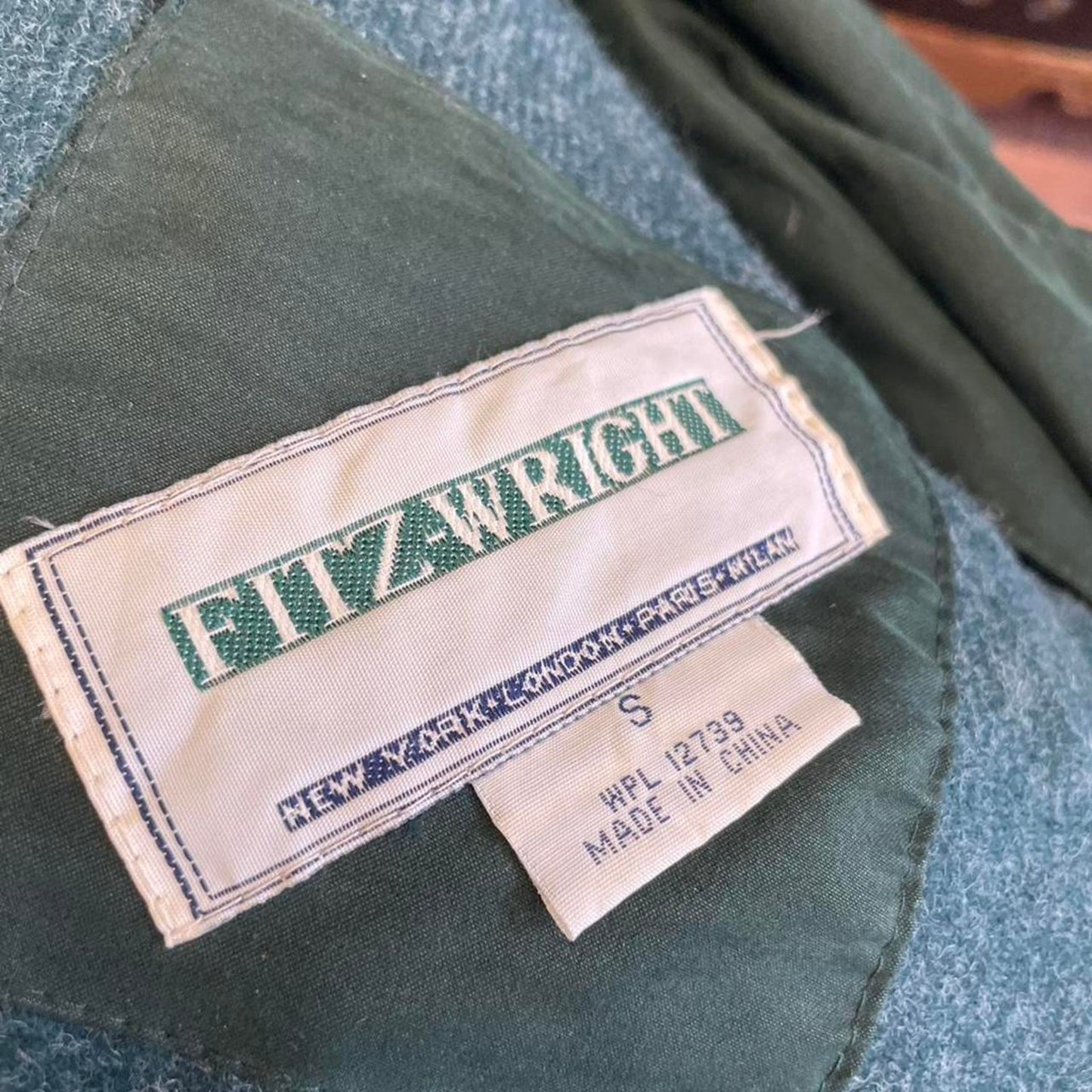 Green vintage 90s fitz and