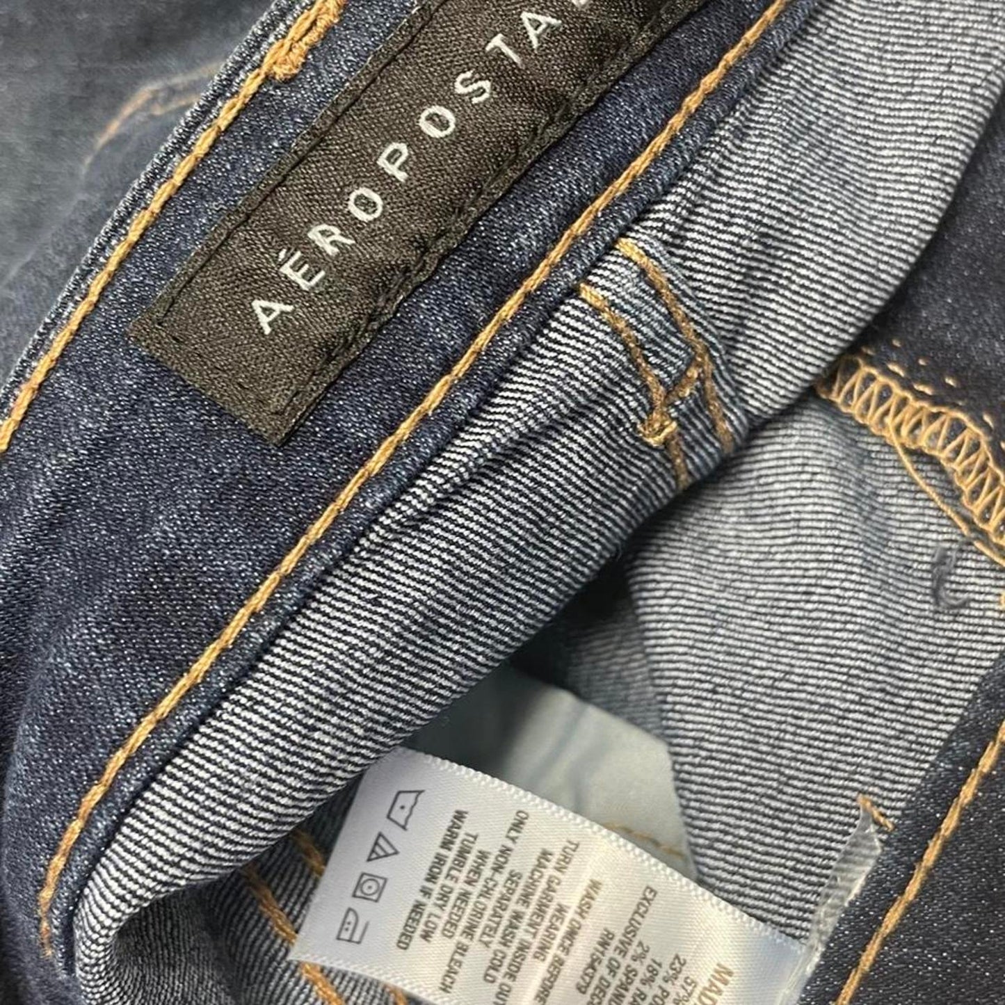 Aeropostale navy blue denim shorts