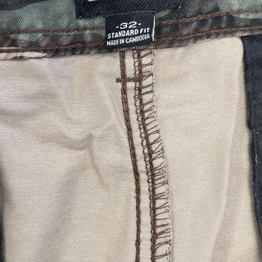 A. camo cargo shorts