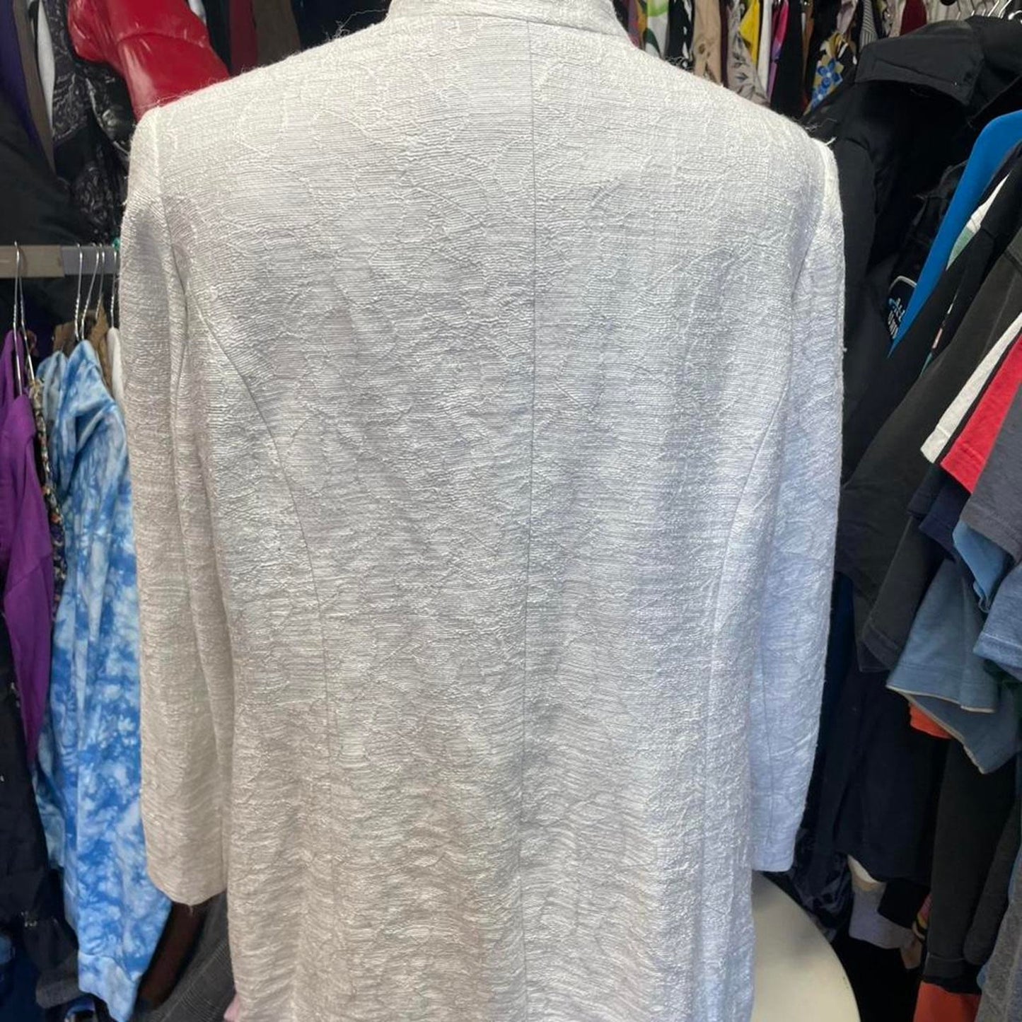 Psalms civ white silk jacket