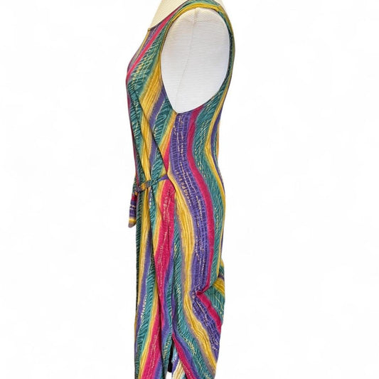 90s multicoloured maxi dress