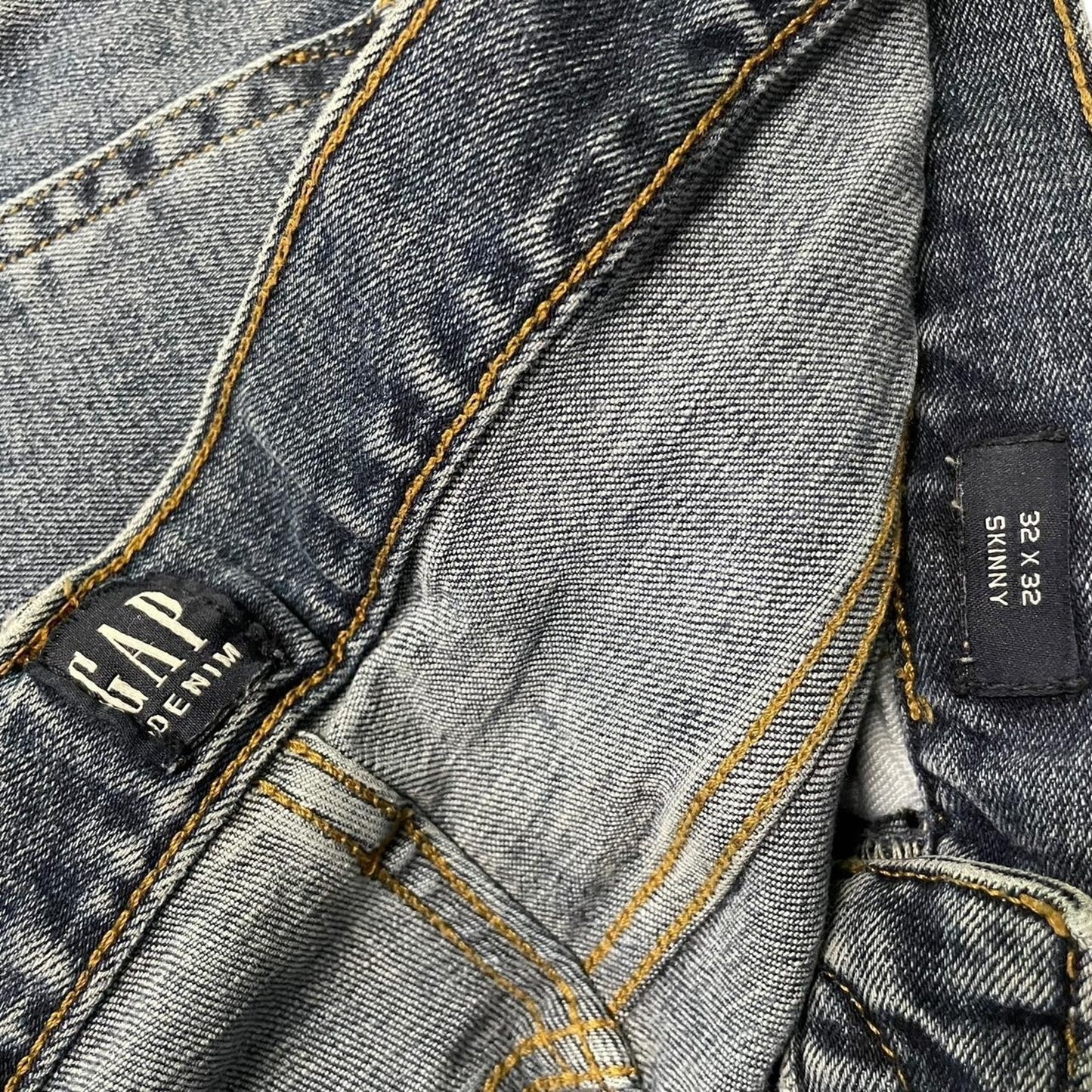 Dark wash skinny jeans