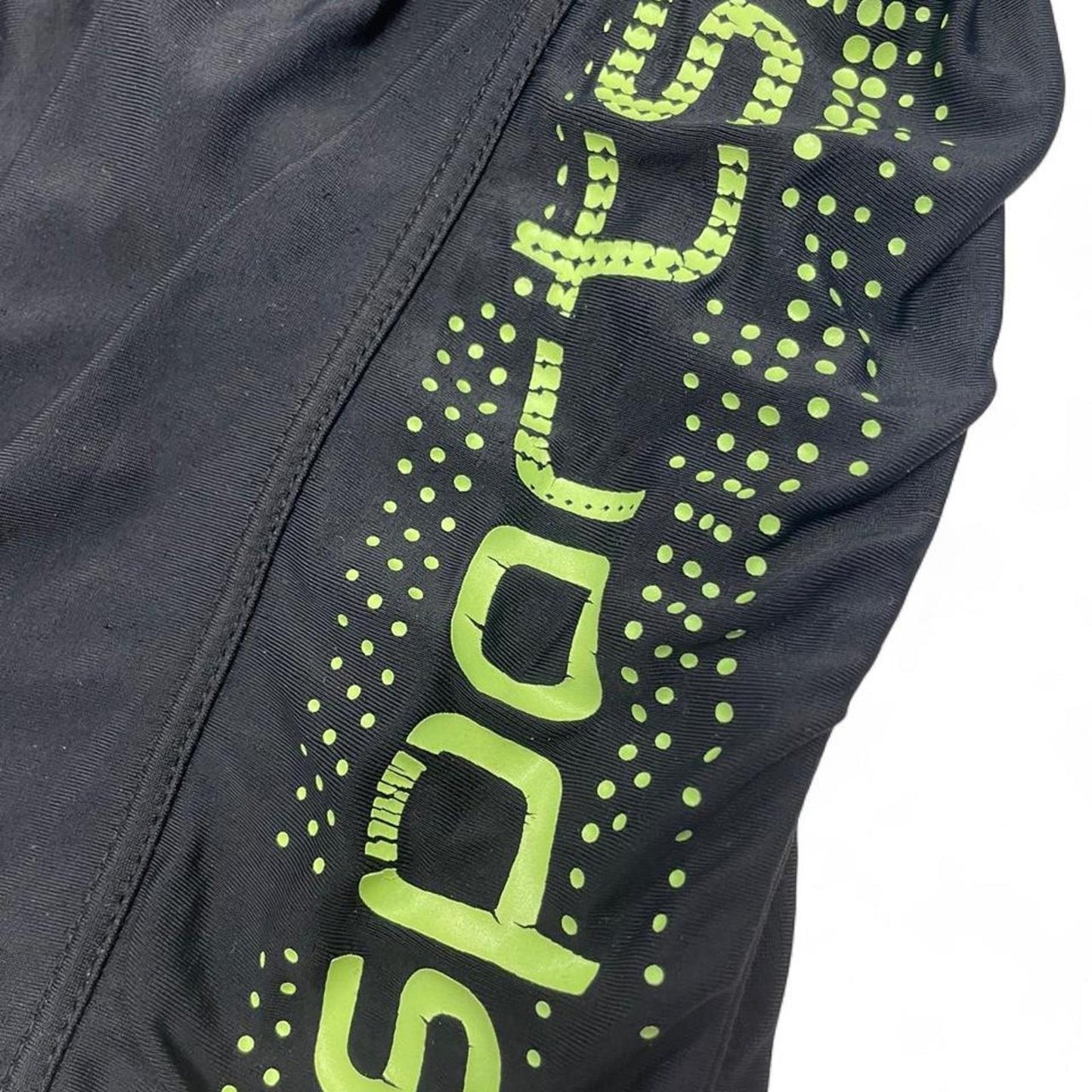 Black sporty shorts with neon