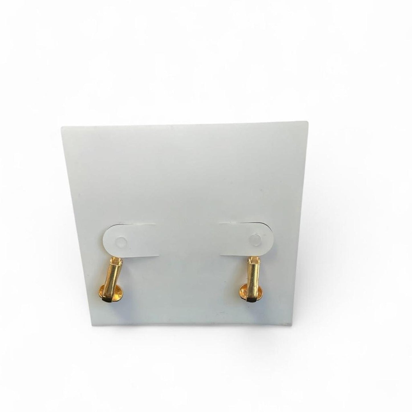 Gold and white pearl earrings