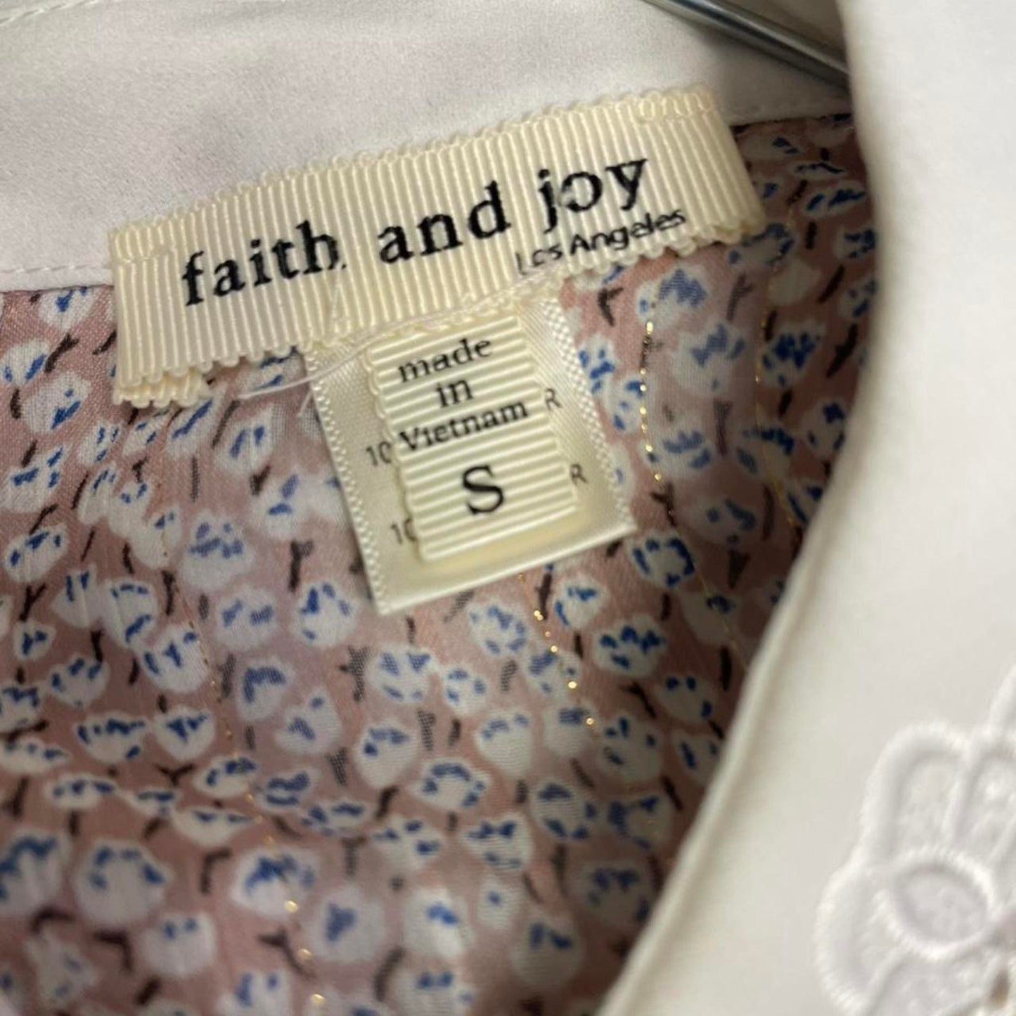 Faith and joy white shirt