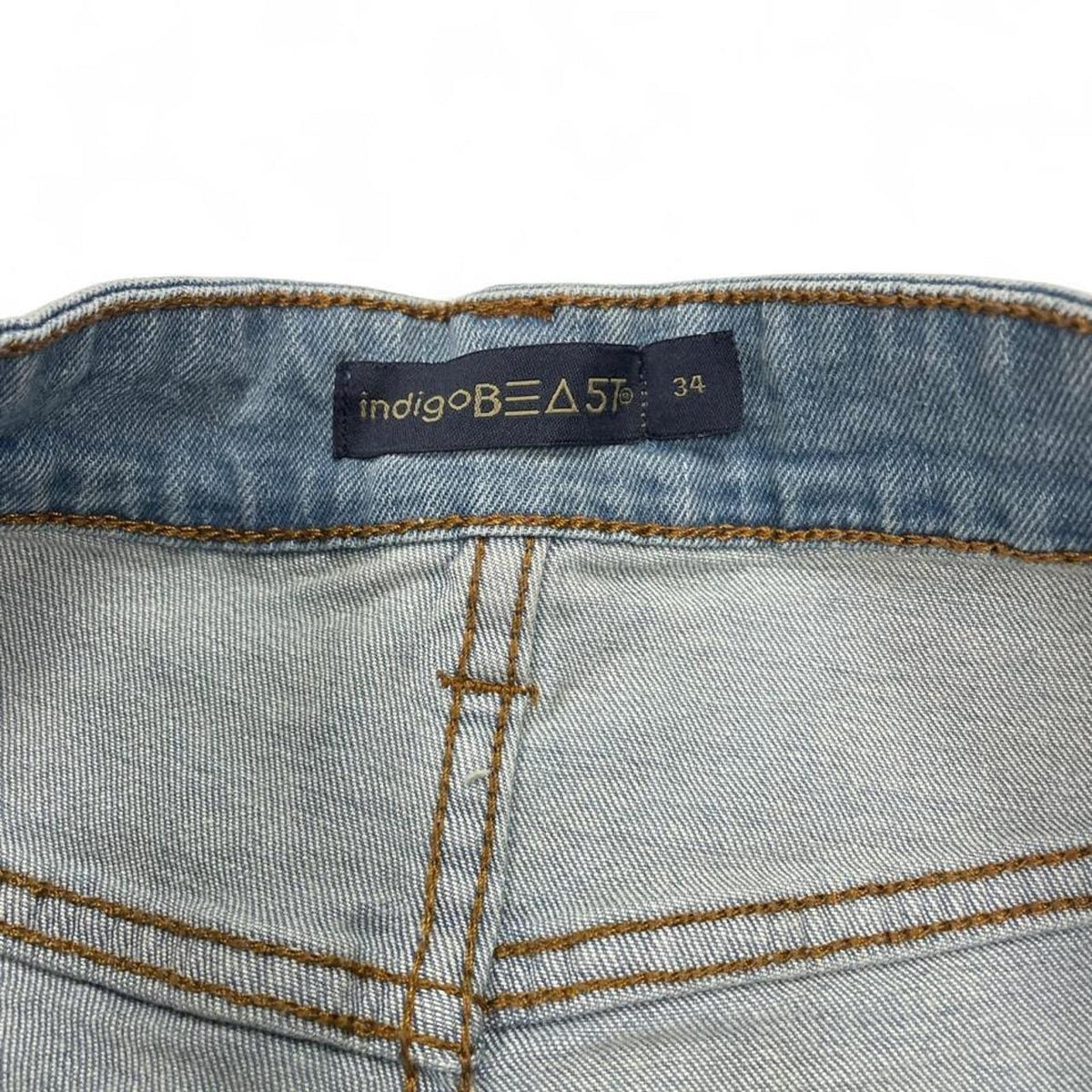A.Beast blue denim shorts size