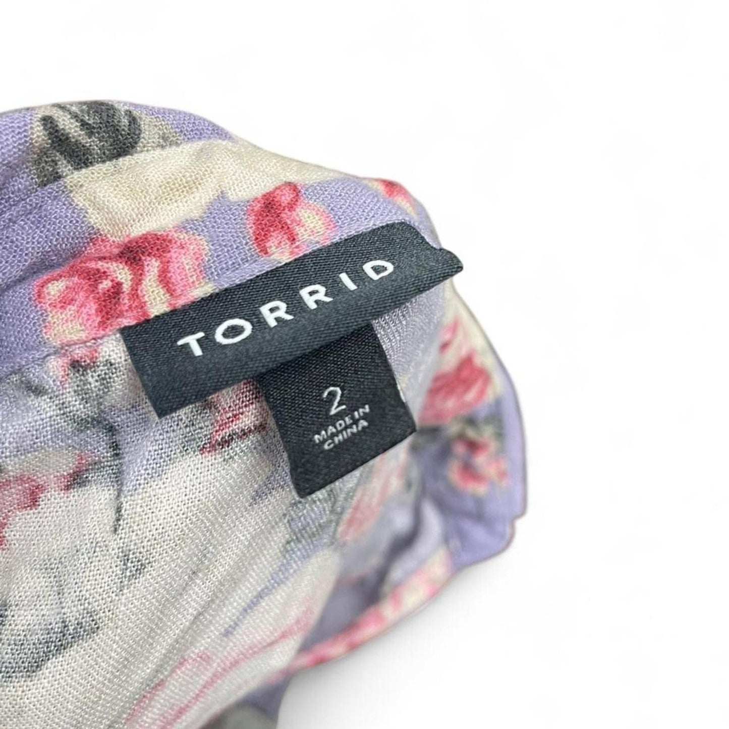 Torrid purple floral button down