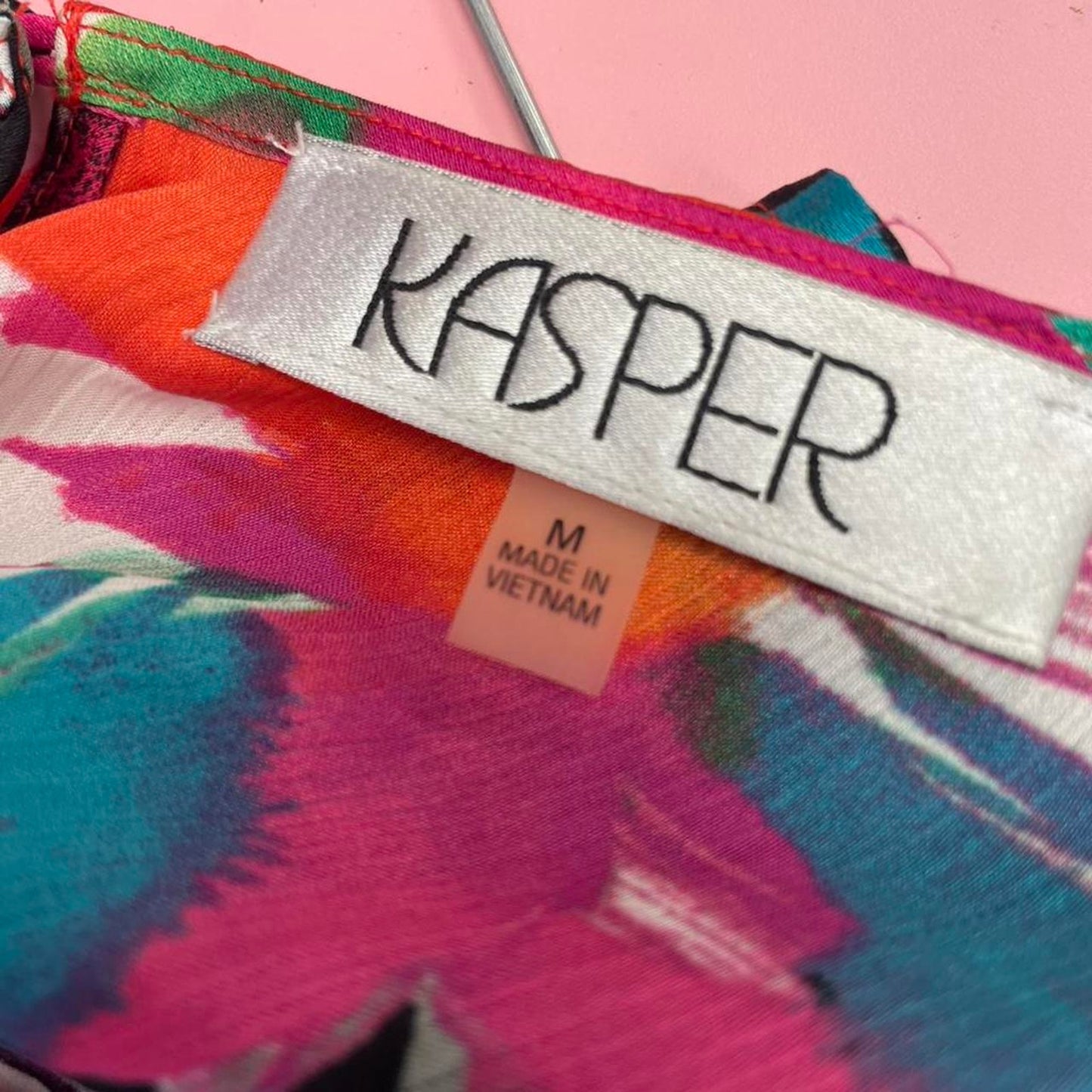 Kasper multicoloured floral sleeveless blouse