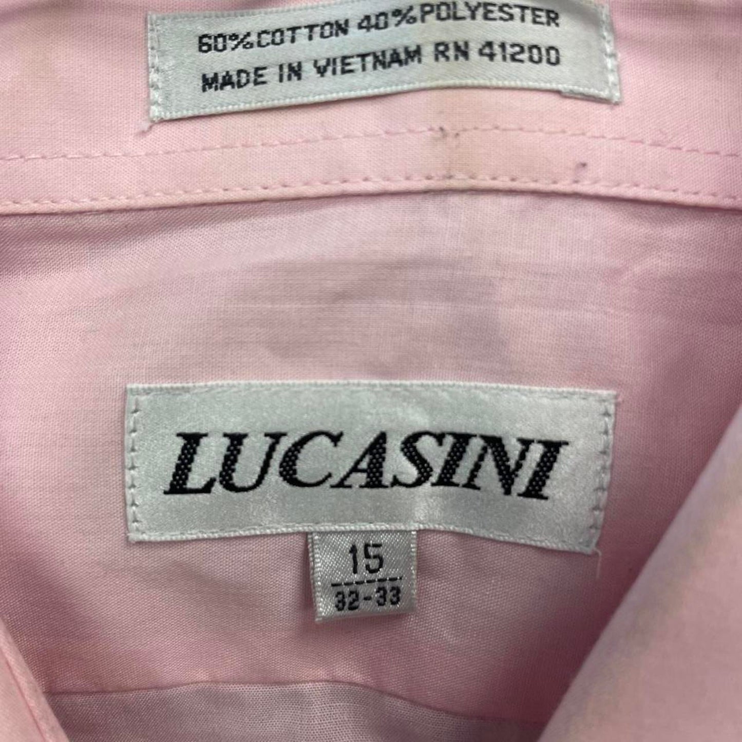 Lucasini pink button up shirt