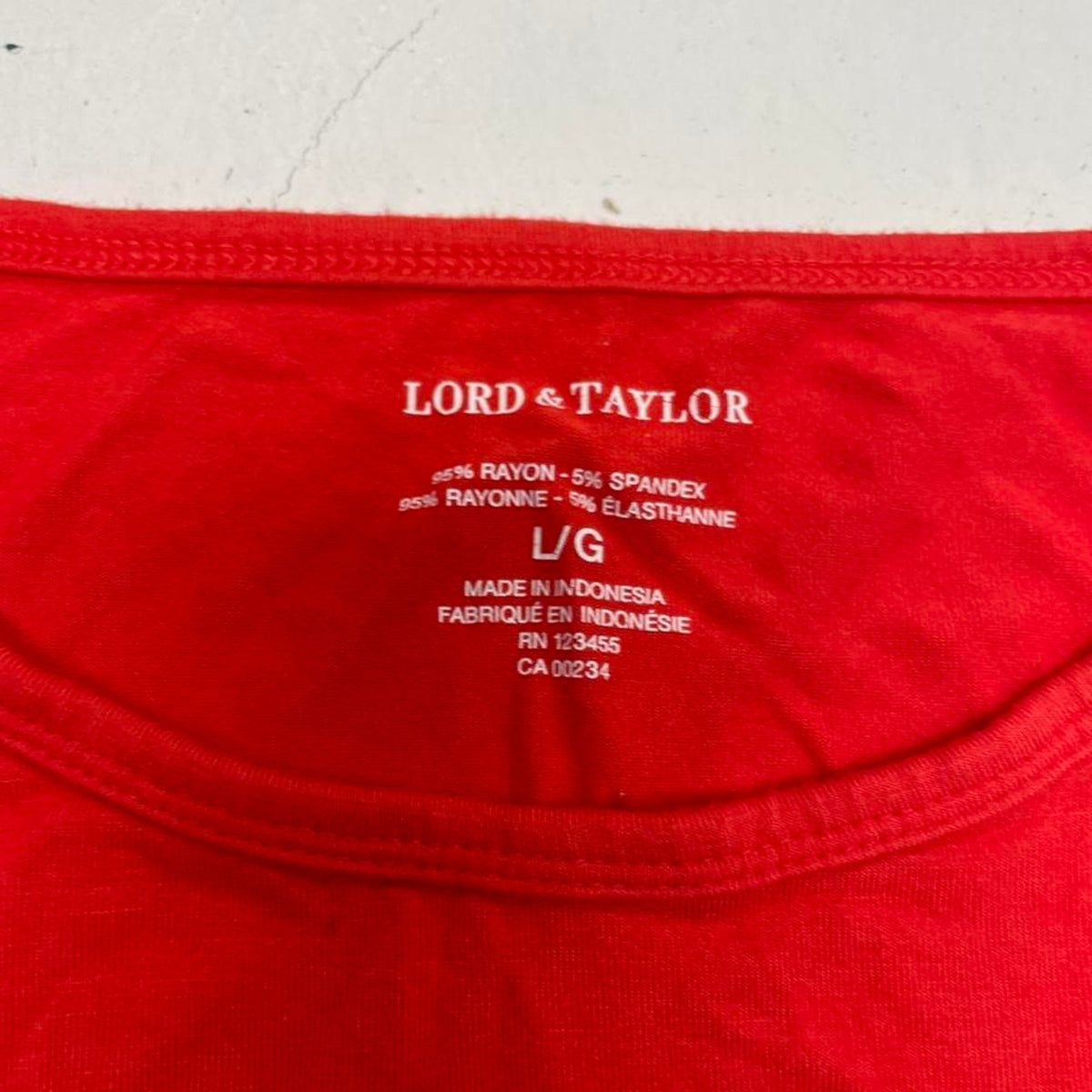 Lord taylor red long