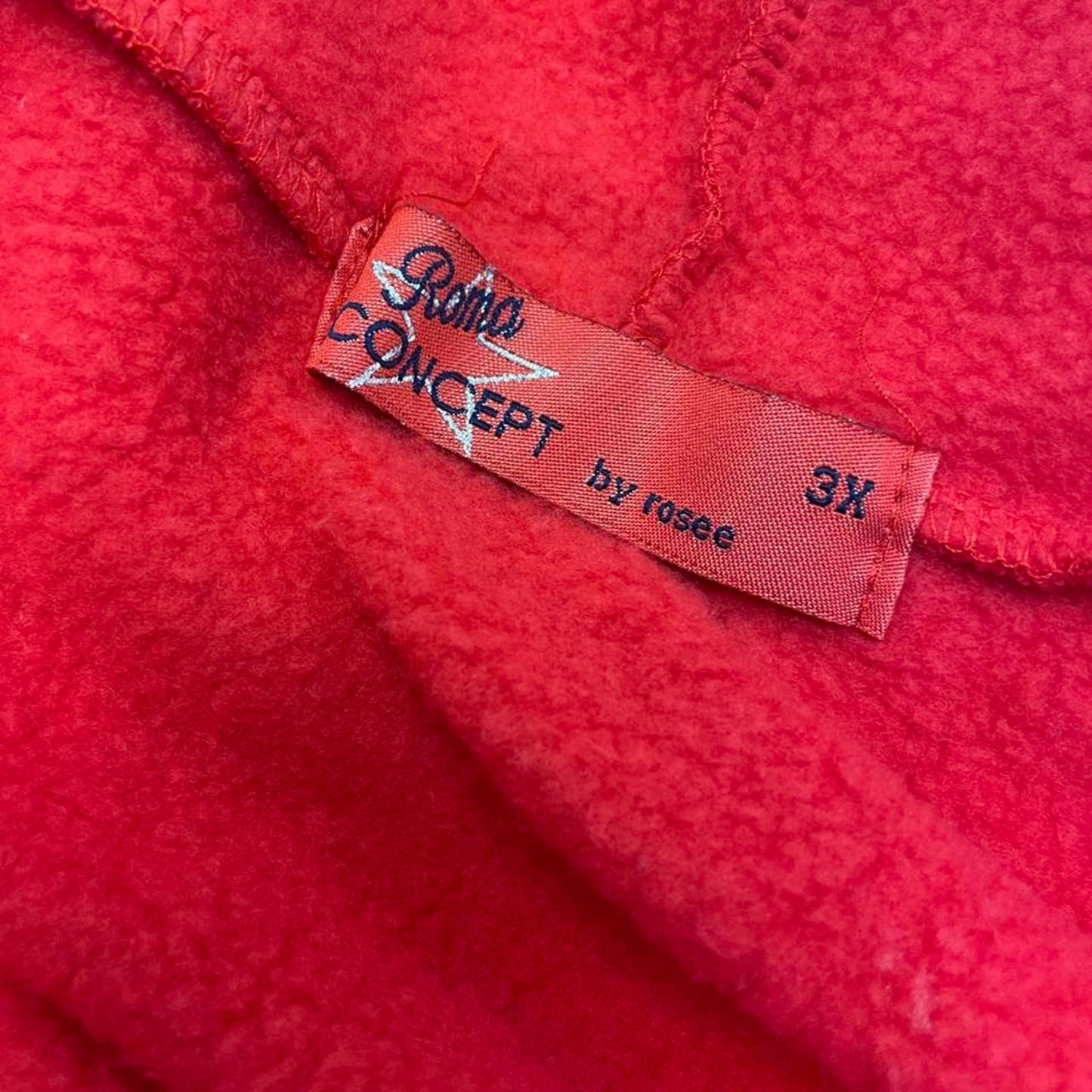 Red zip up hoodie