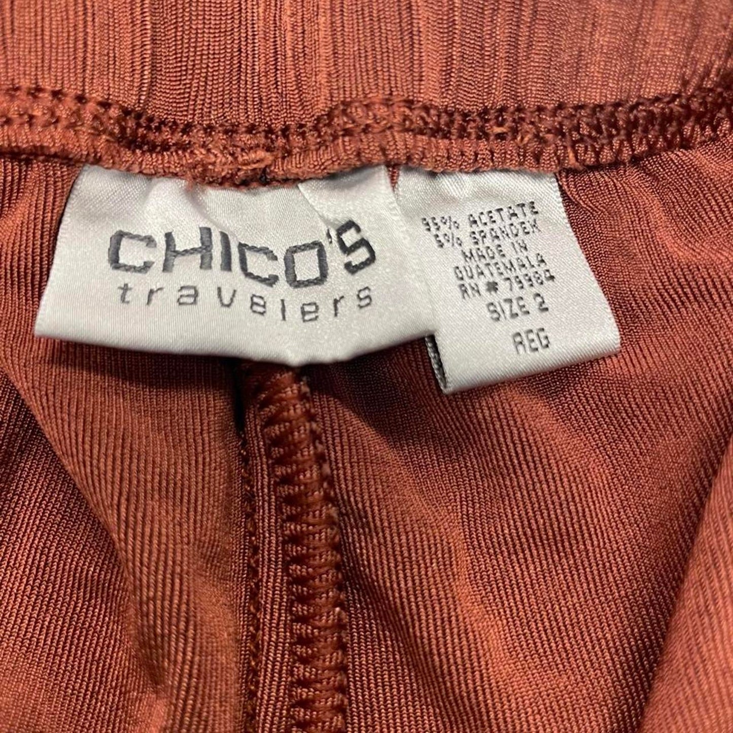 Chicos brown velvet wide leg