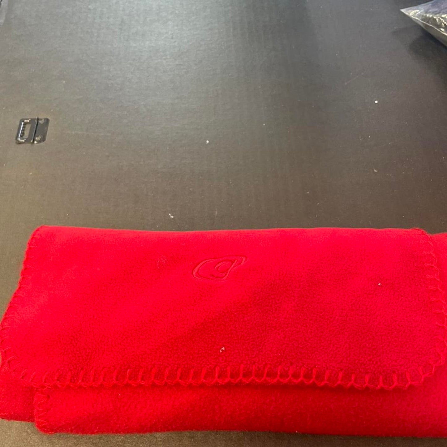 Red fleece blanket