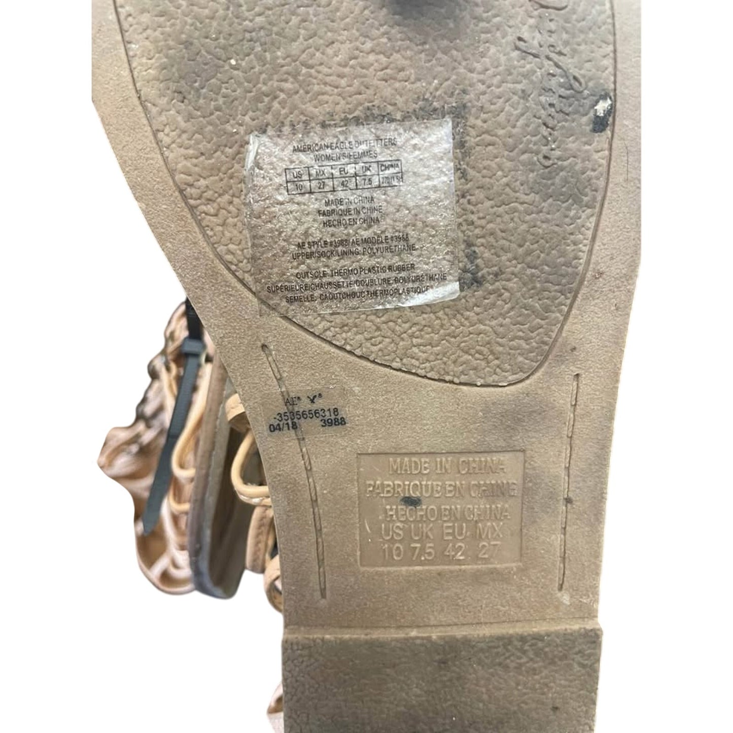 Tan sandals