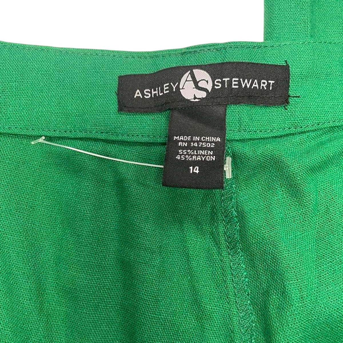 Ashley stewart green linen