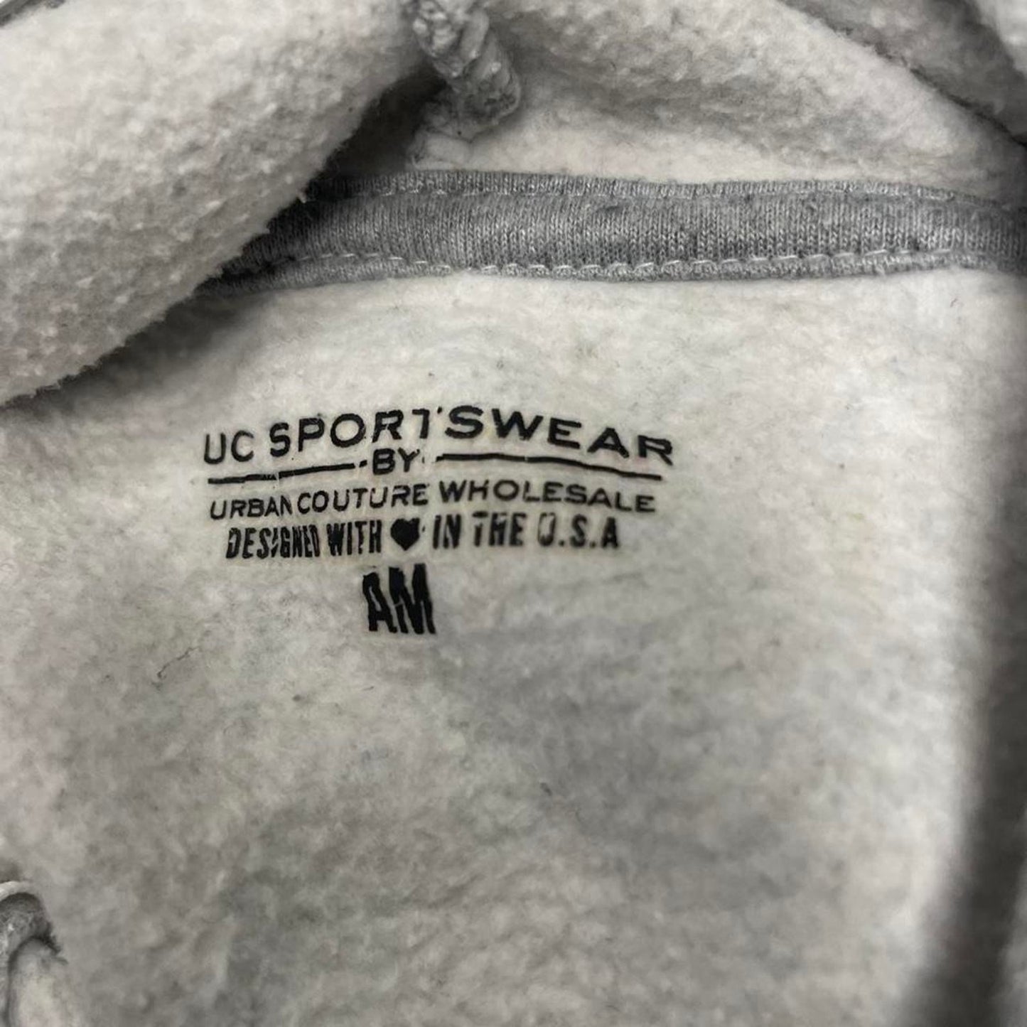Gray zip up hoodie