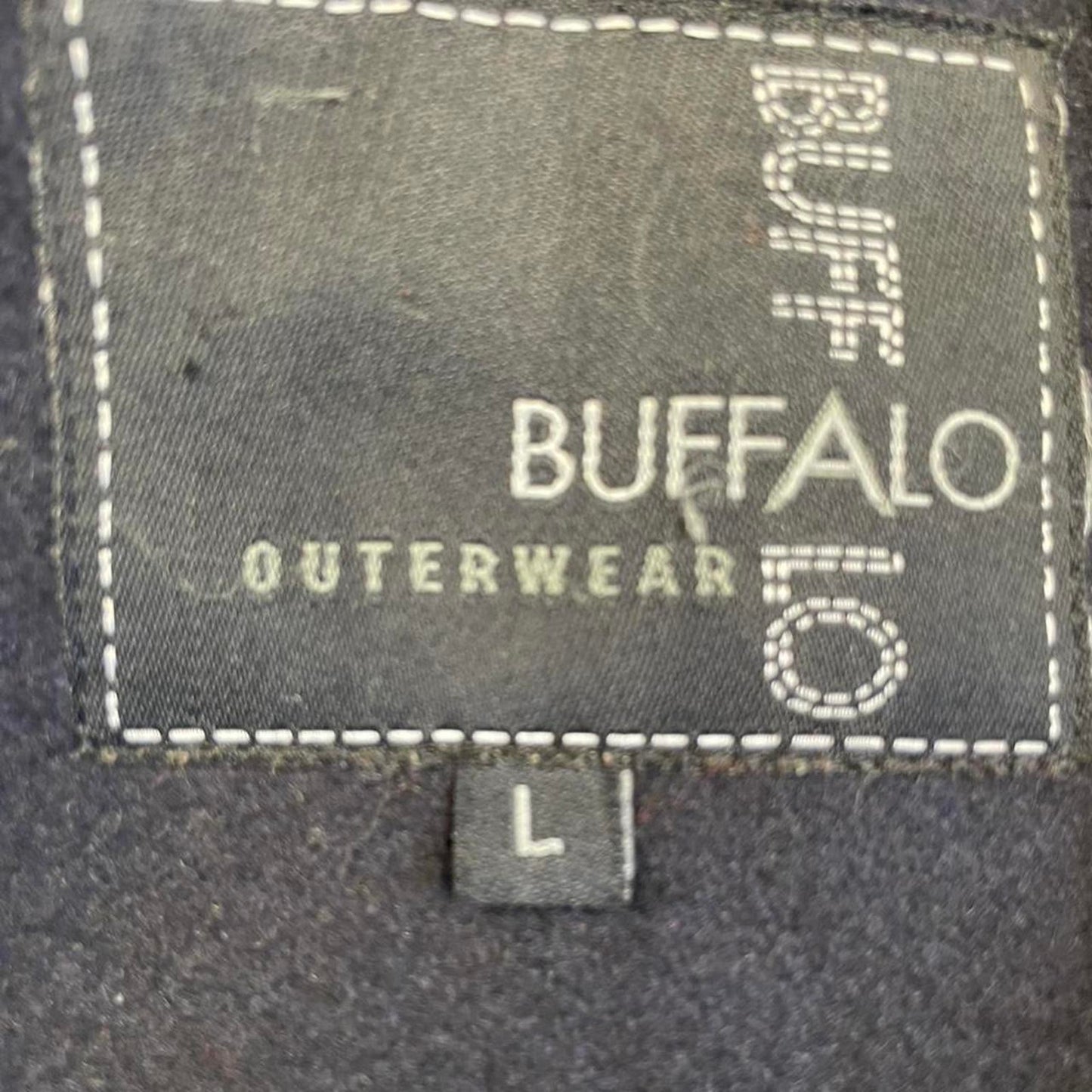 Buffalo navy blue wool blend coat