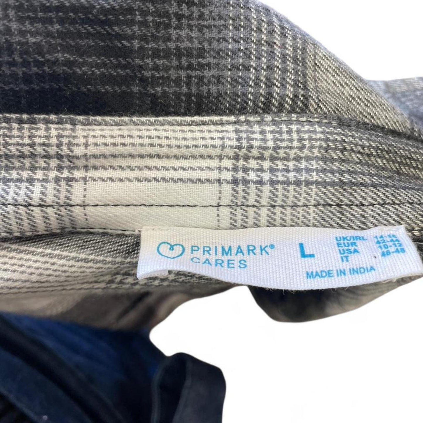 Primark black white plaid
