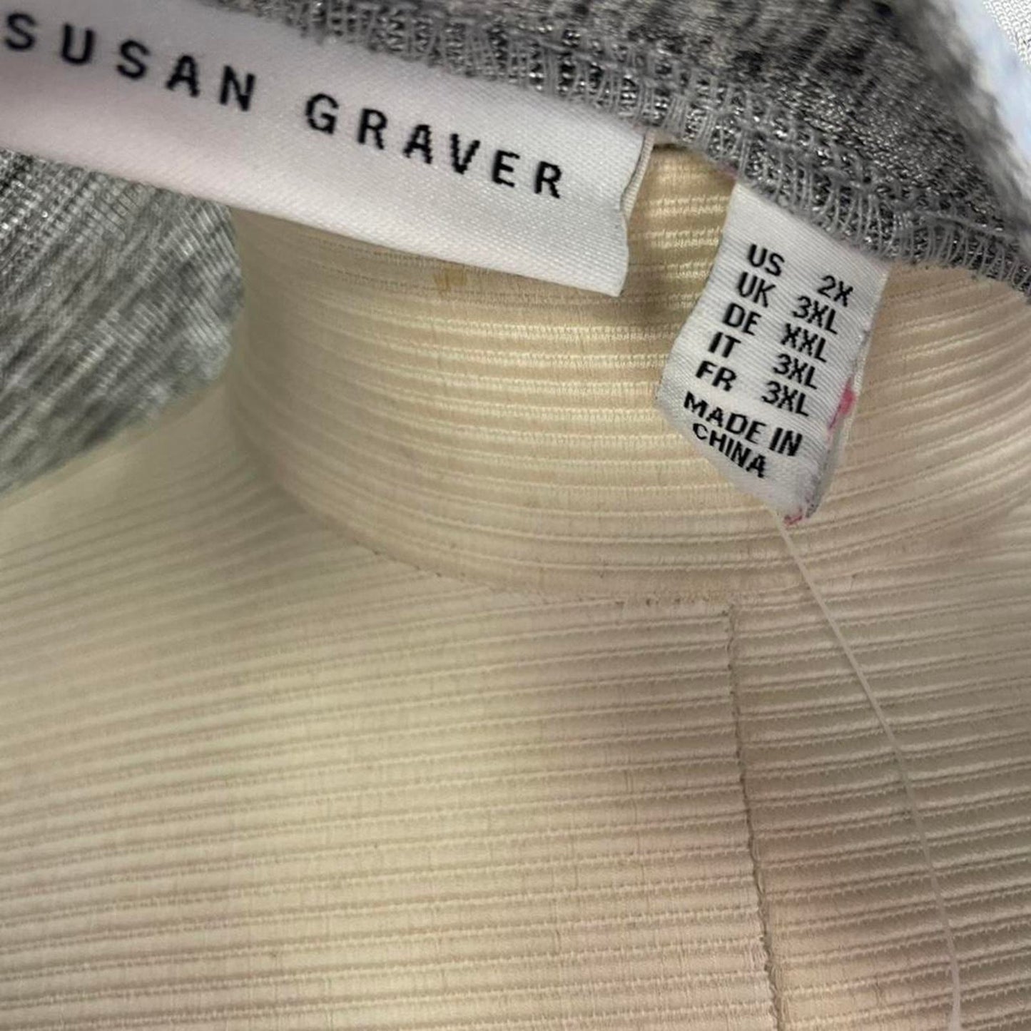 Susan graver grey cardigan