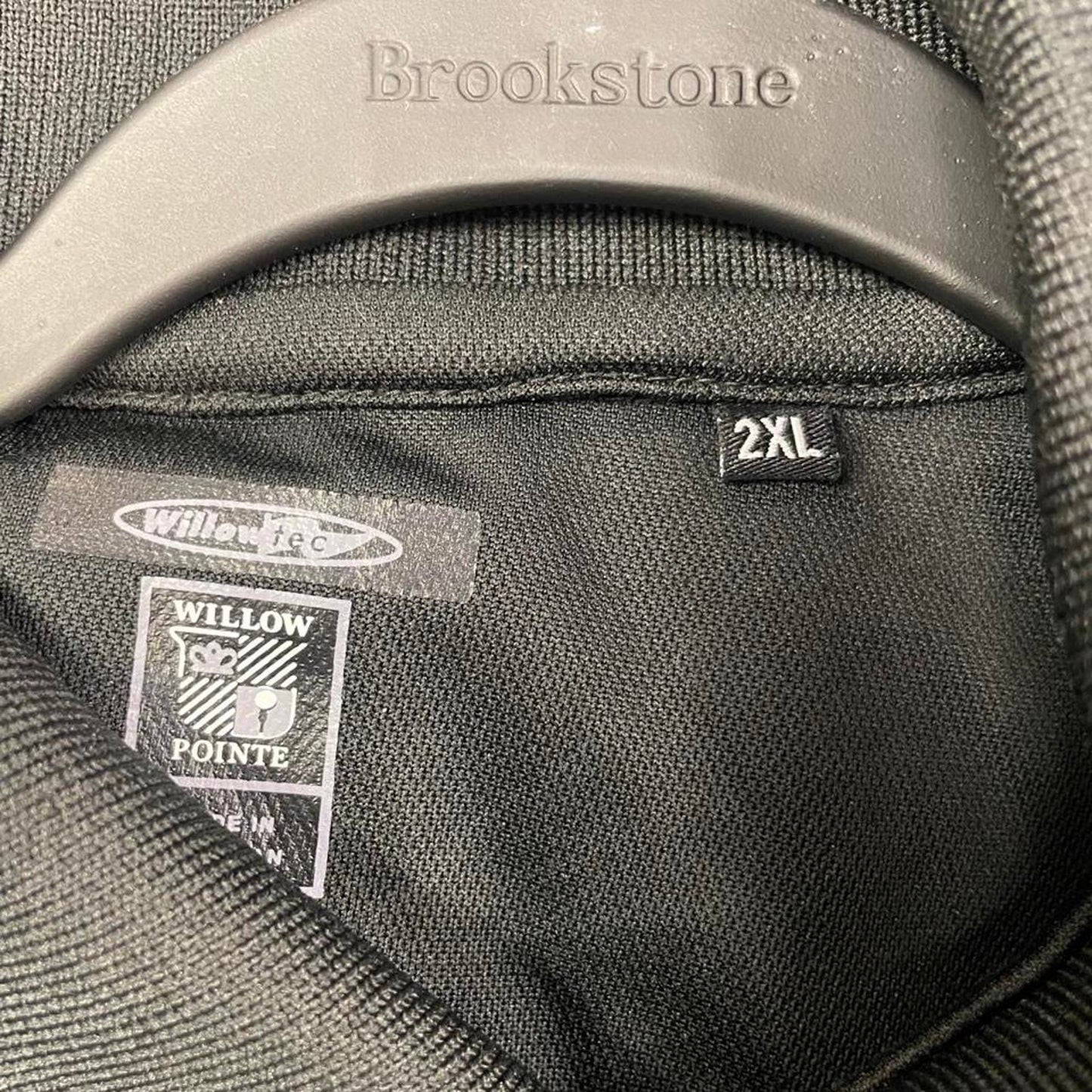 Brookstone grey long sleeve polo