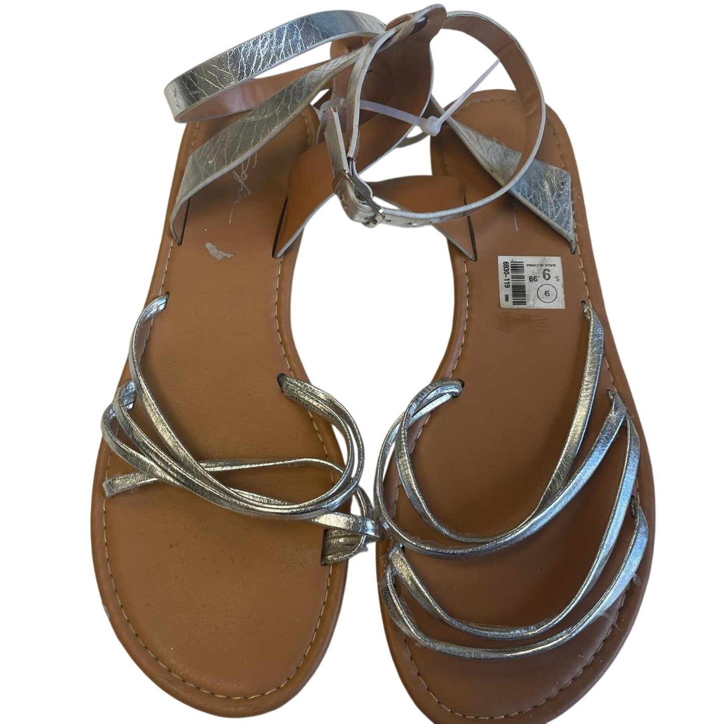 Silver and brown sandals sandals