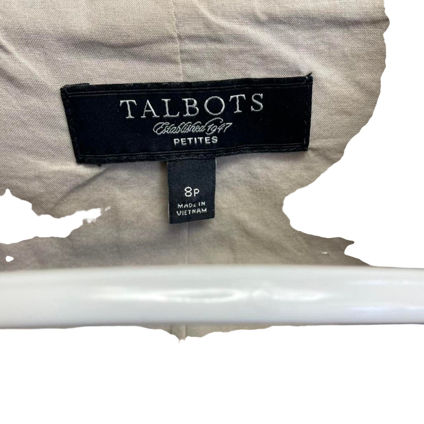 Talbots cream blazer with pockets