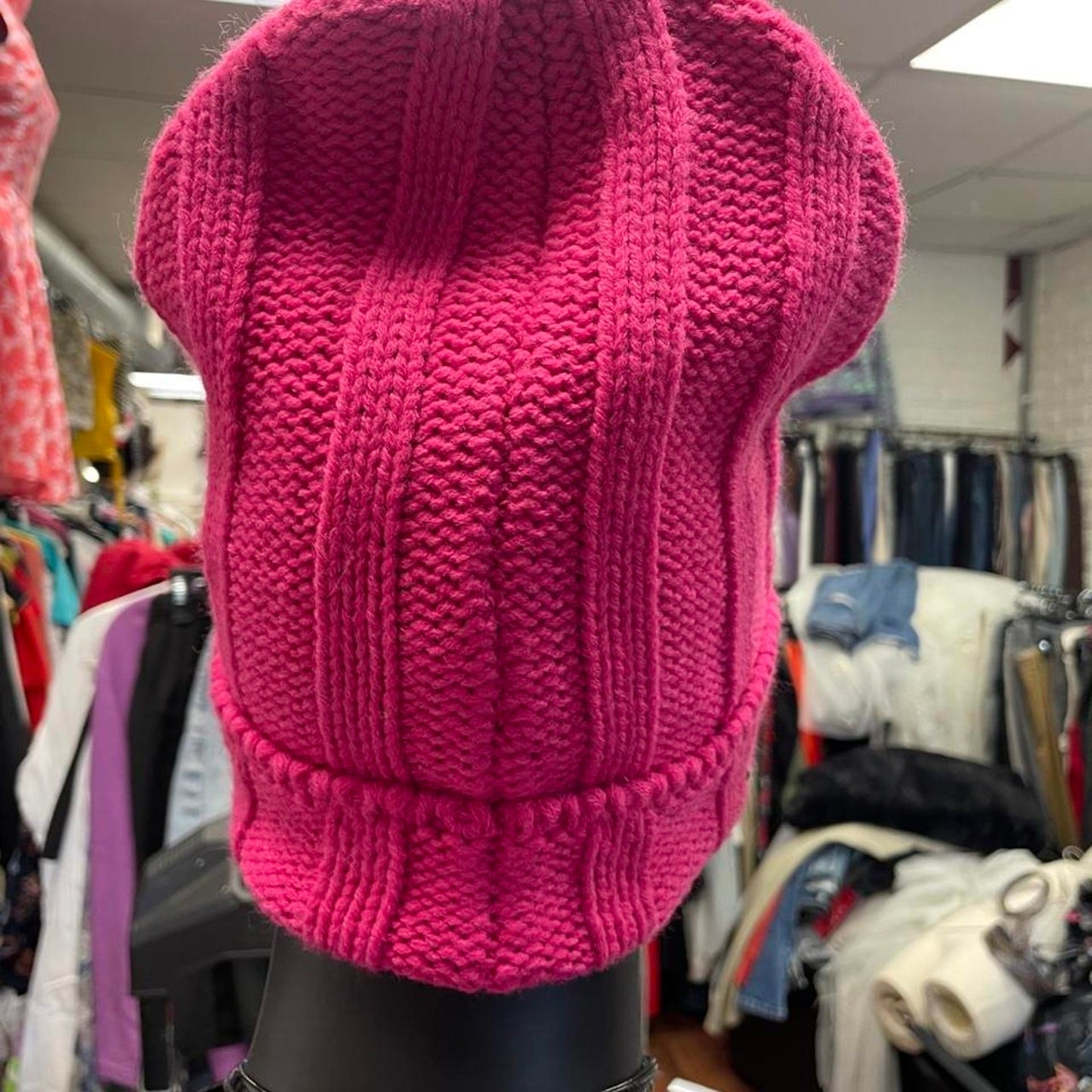 Pink revolt beanie