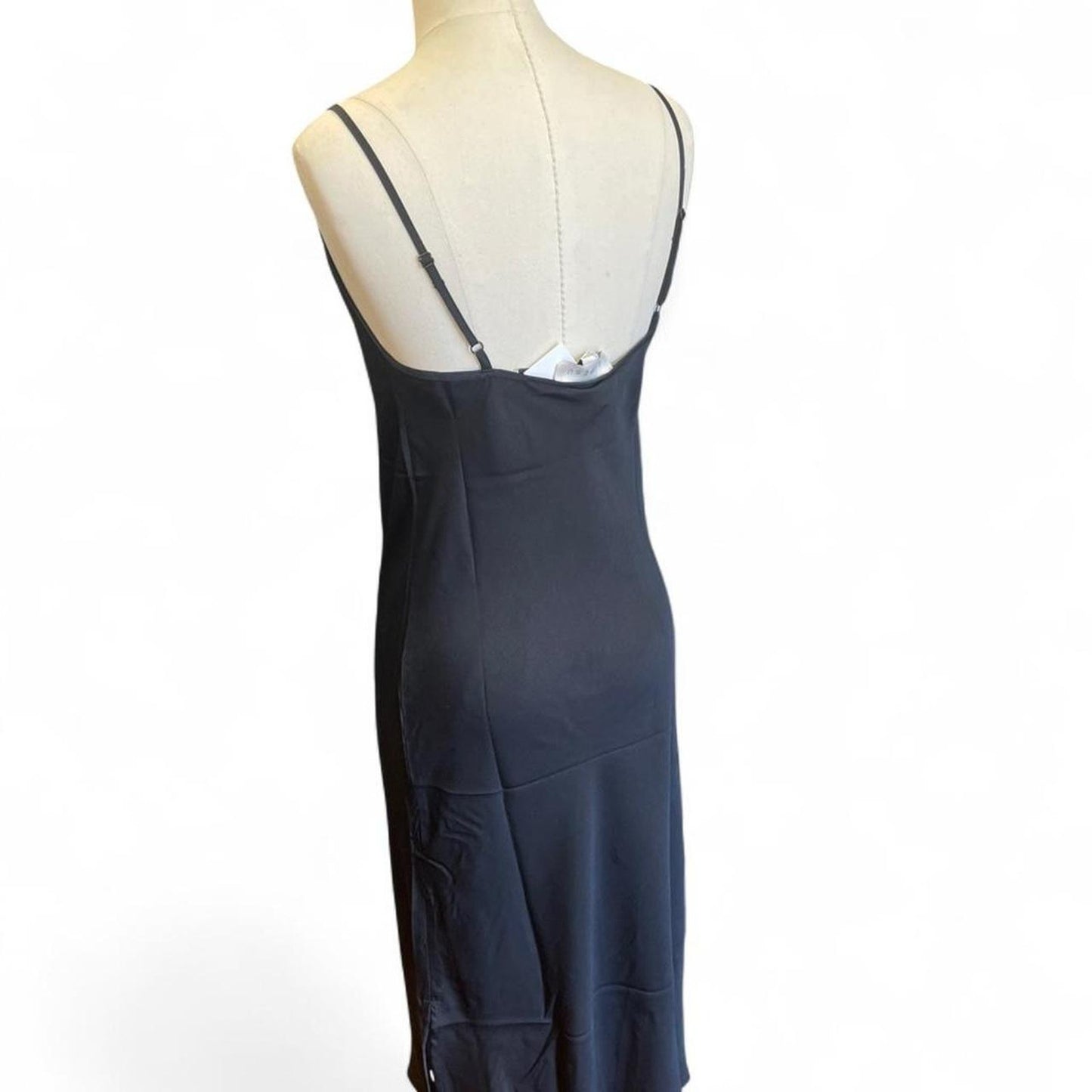 Supesu black bodycon midi dress